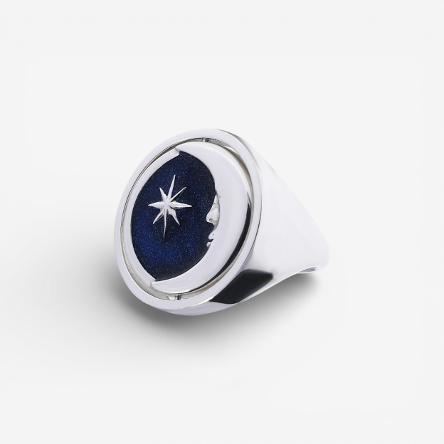 Кольцо двустороннее Sun and Moon