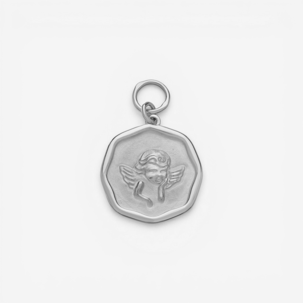 04-00-0483 Подвеска на серьгу "My angel always with me" (Ag 925)