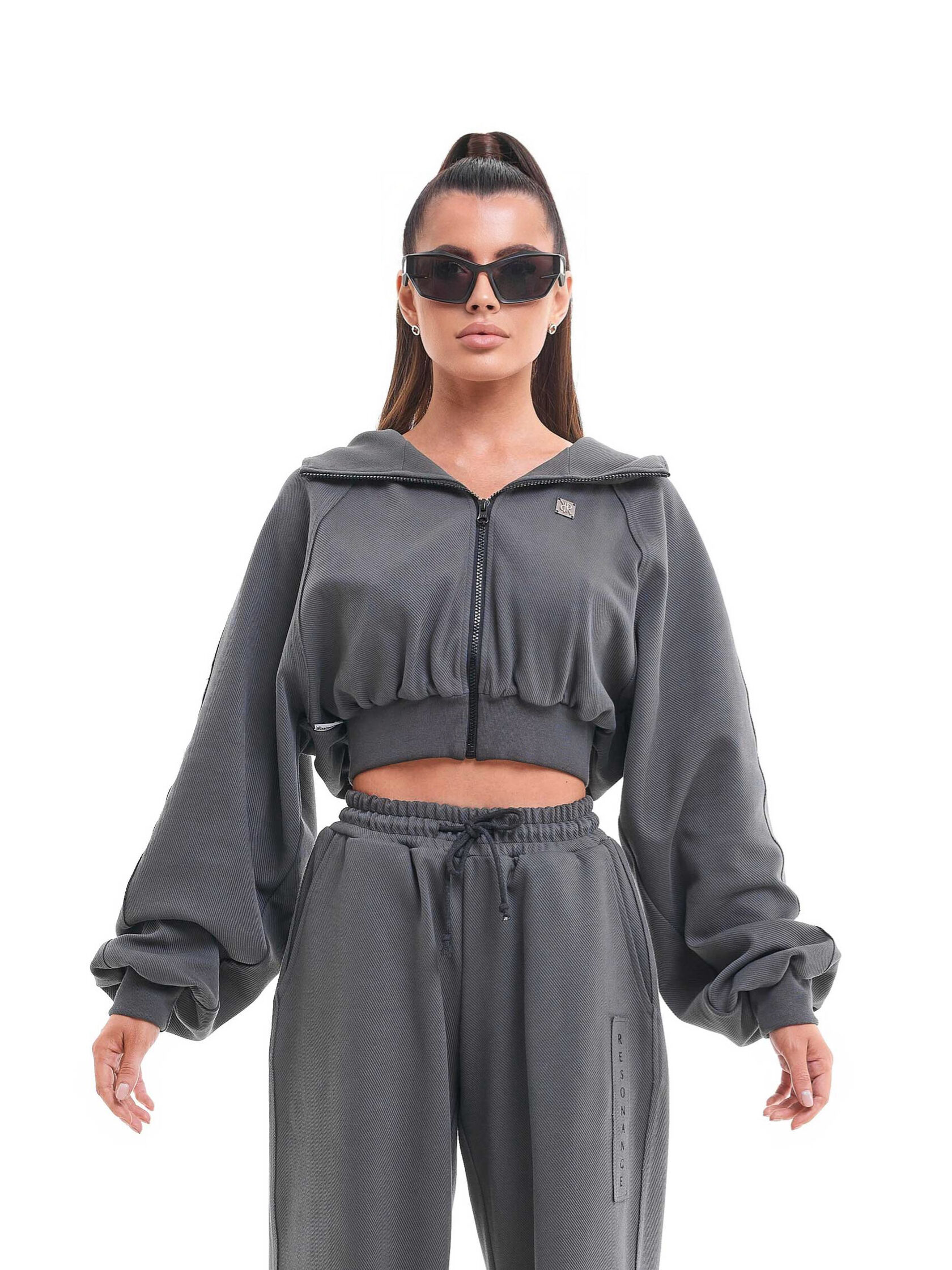 42-10-0006 Кроп-худи FLEX Графит-2