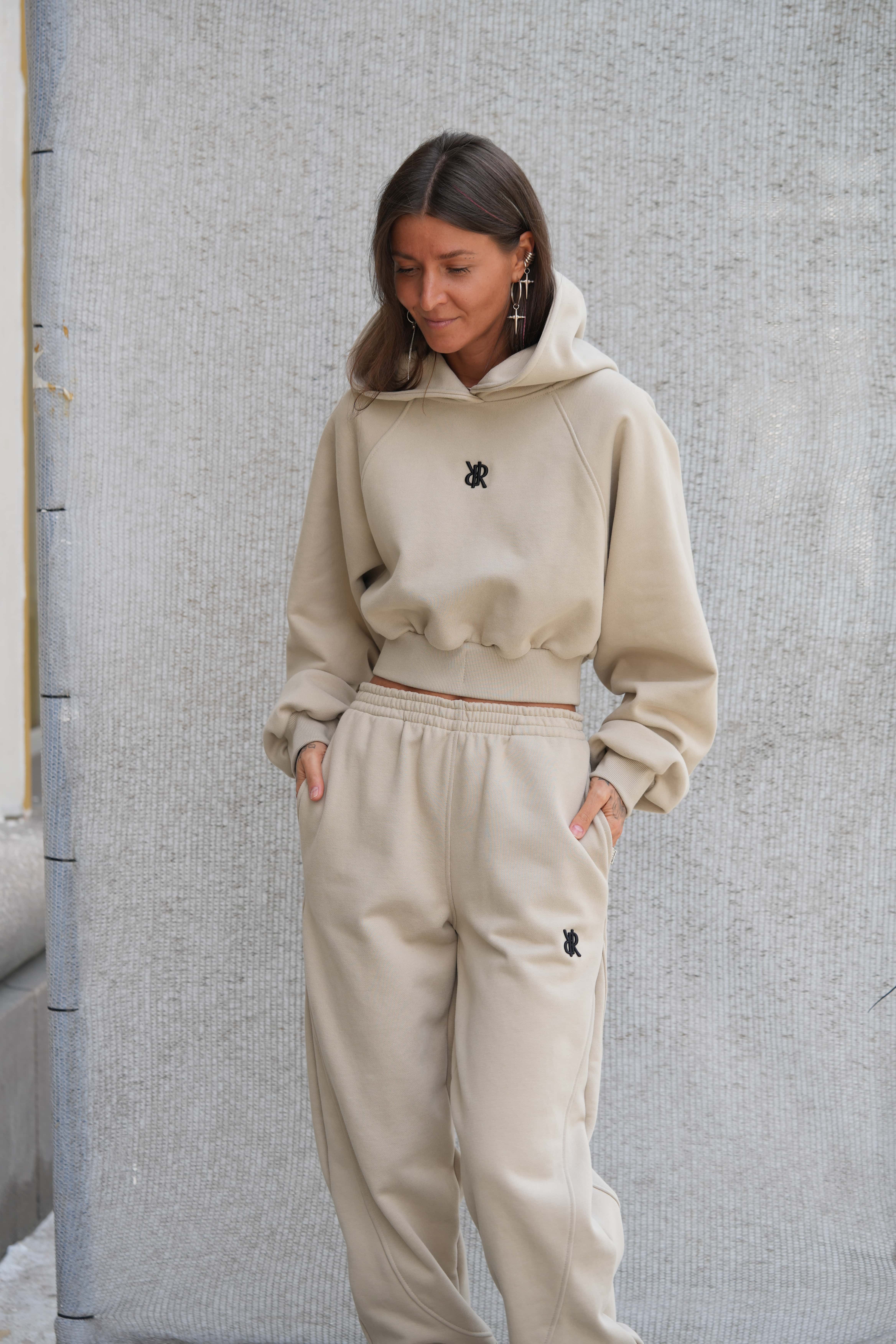 42-10-0015 Джоггеры FREEDOM Пыльно-бежевый-2