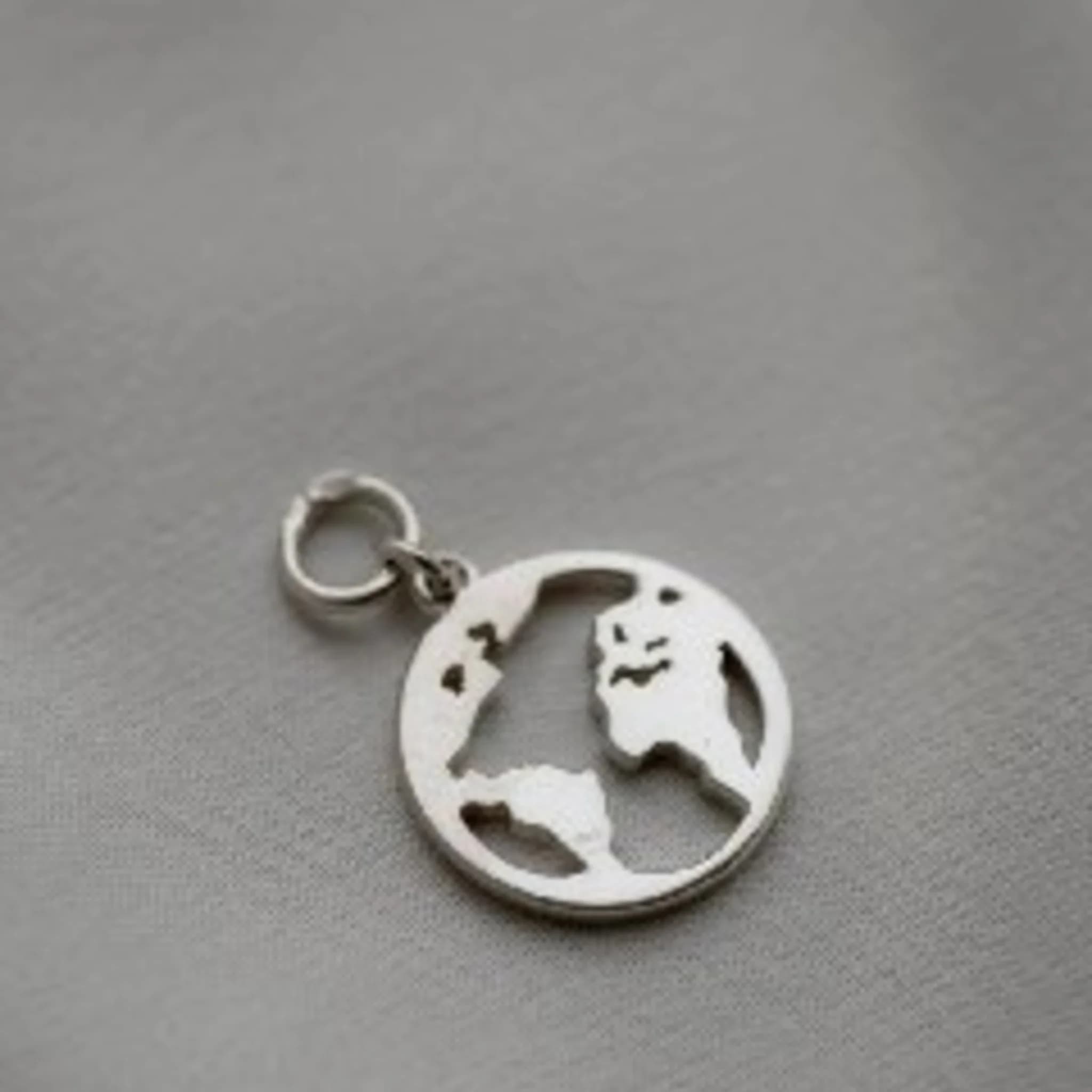 04-00-0277 Подвеска на серьгу Глобус (Ag 925)-2