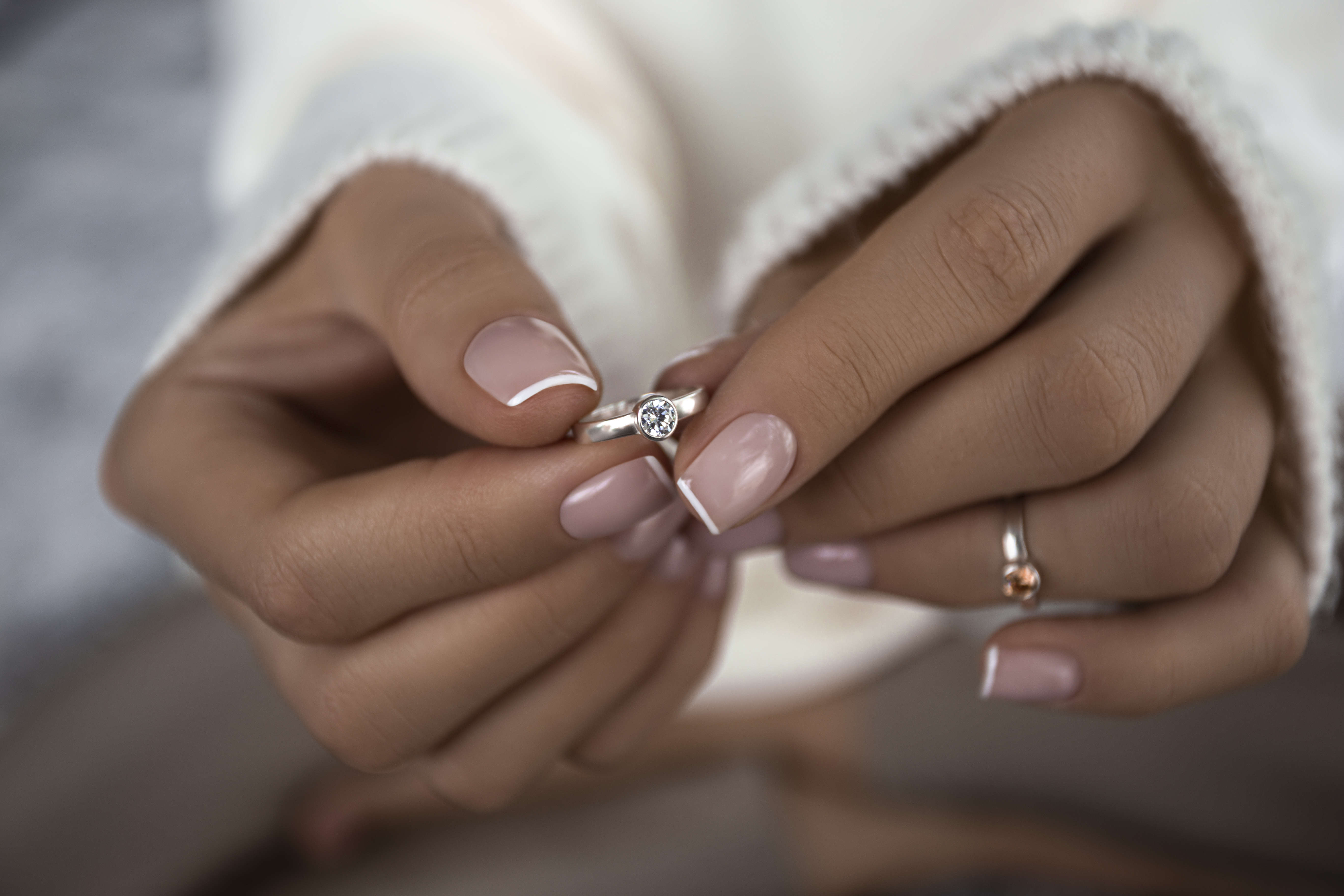 03-00-0159 Кольцо на фалангу с белым цирконом (гладкое) (Ag 925)-6