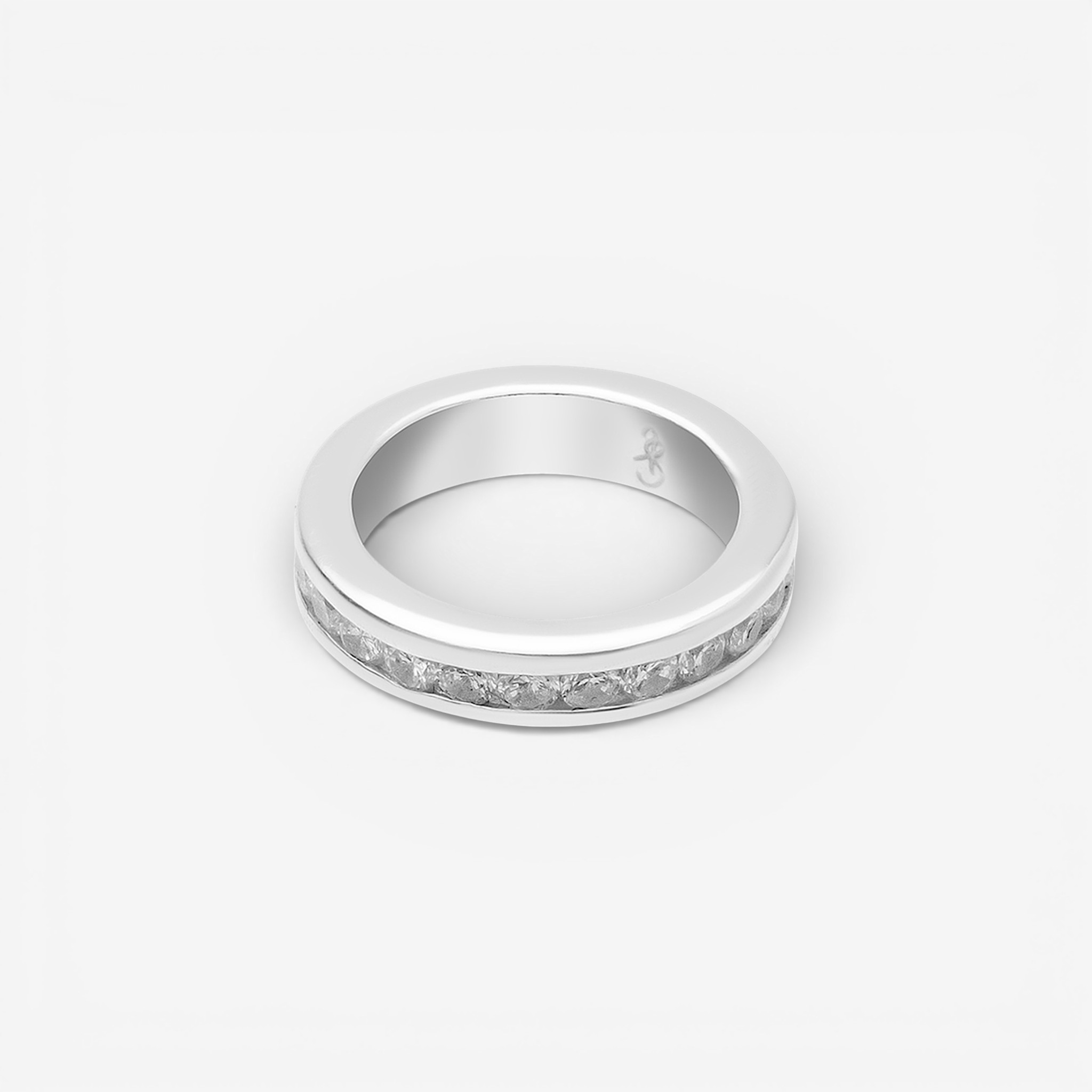 03-00-0157 Кольцо на фалангу с дорожкой белых цирконов (Ag 925)-1