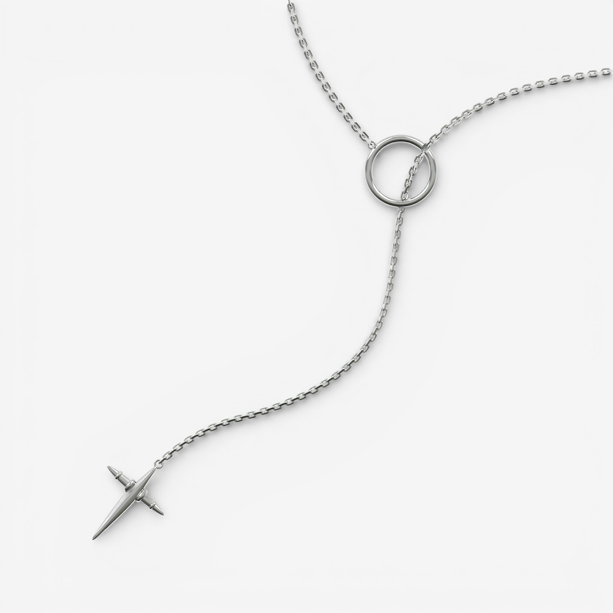 01-00-0365 Колье Меч мудрости (Ag 925)-1