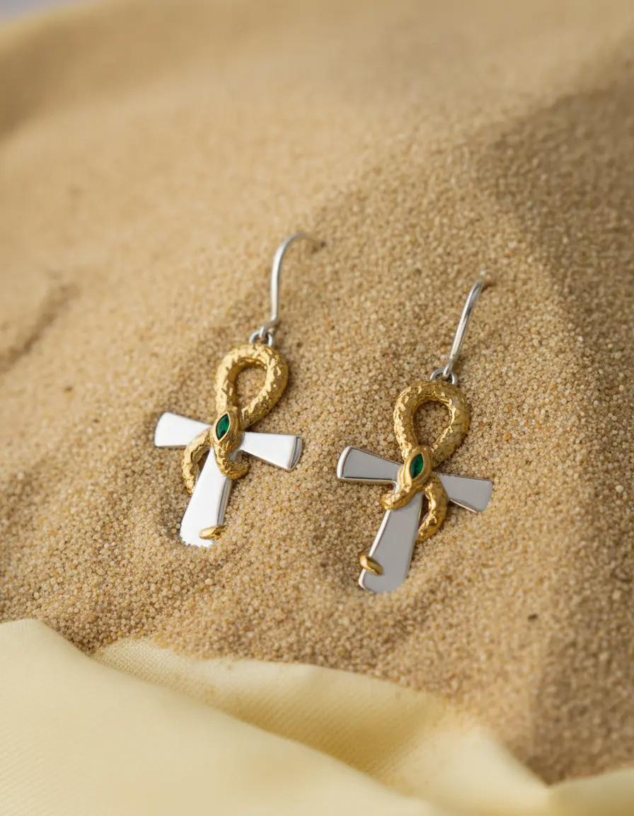 04-00-0793 Серьги "Бесконечное сознание" (Ag 925)-1