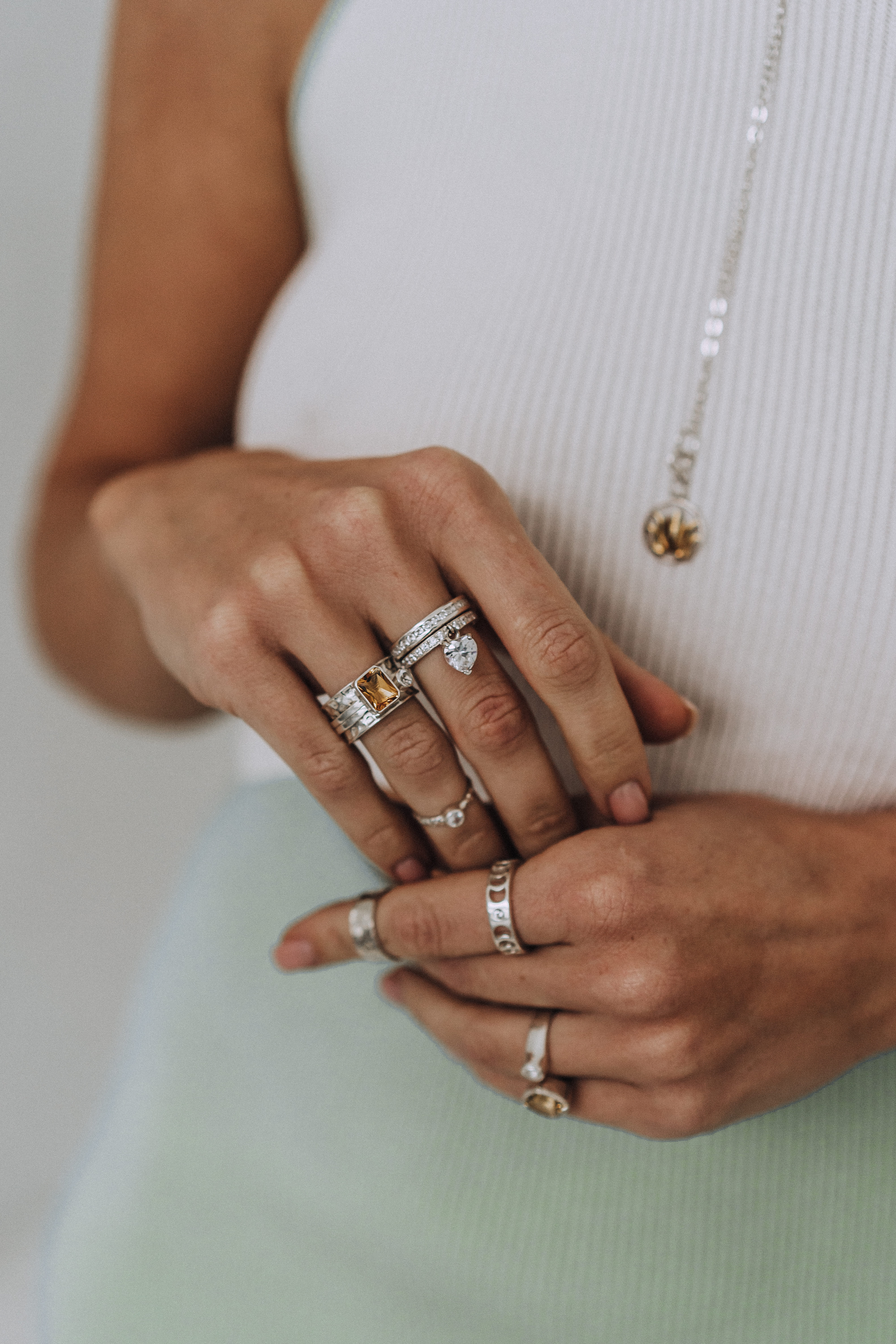 03-00-0328 Кольцо-механизм с прямоугольным цитрином и белым топазом (Ag 925)-3