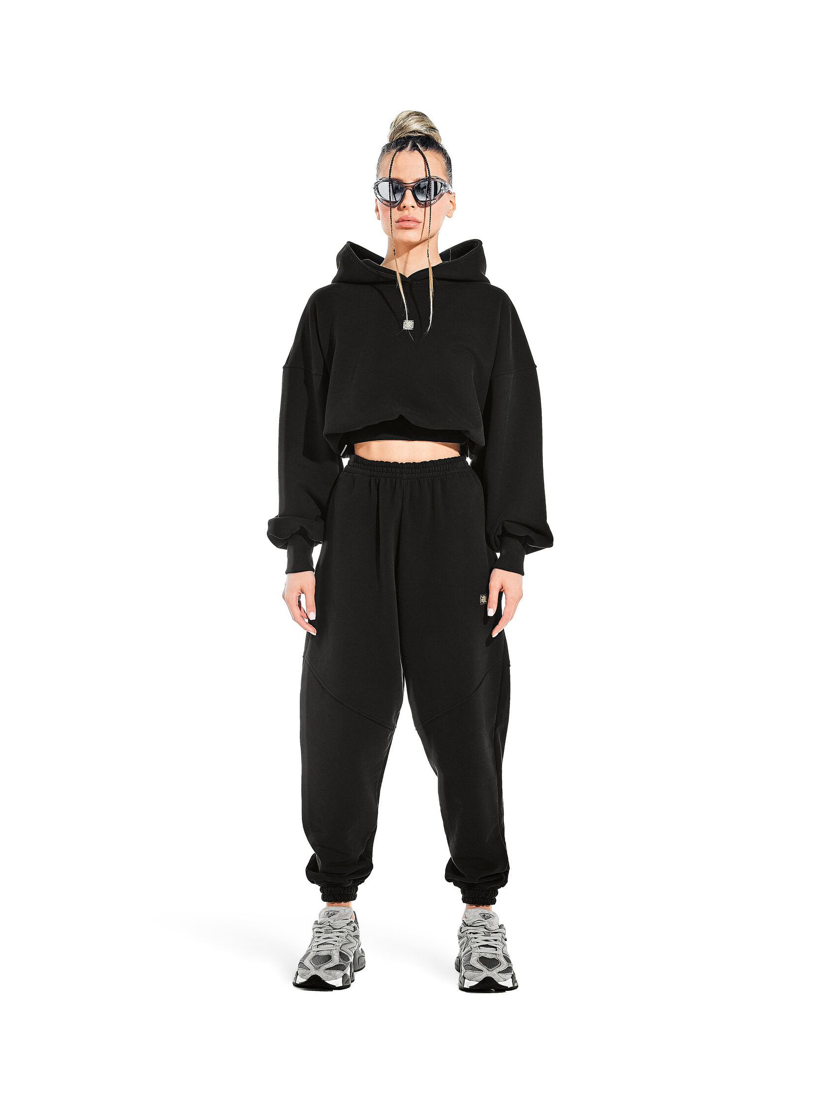 42-10-0020 Кроп-худи LIBERTY Premium Черный-2