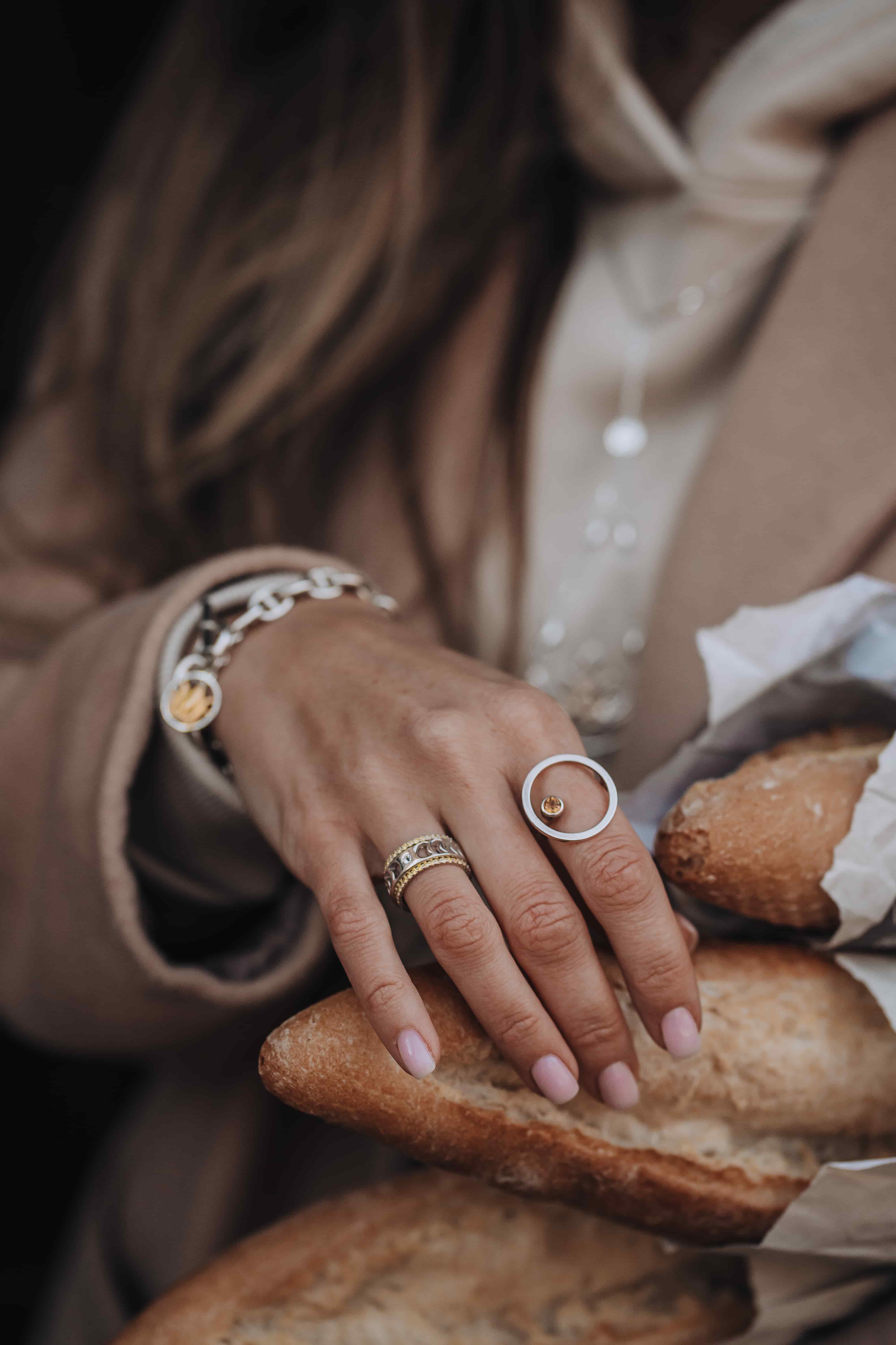 03-00-0296 Кольцо Сфера с цитрином (Ag 925)-4