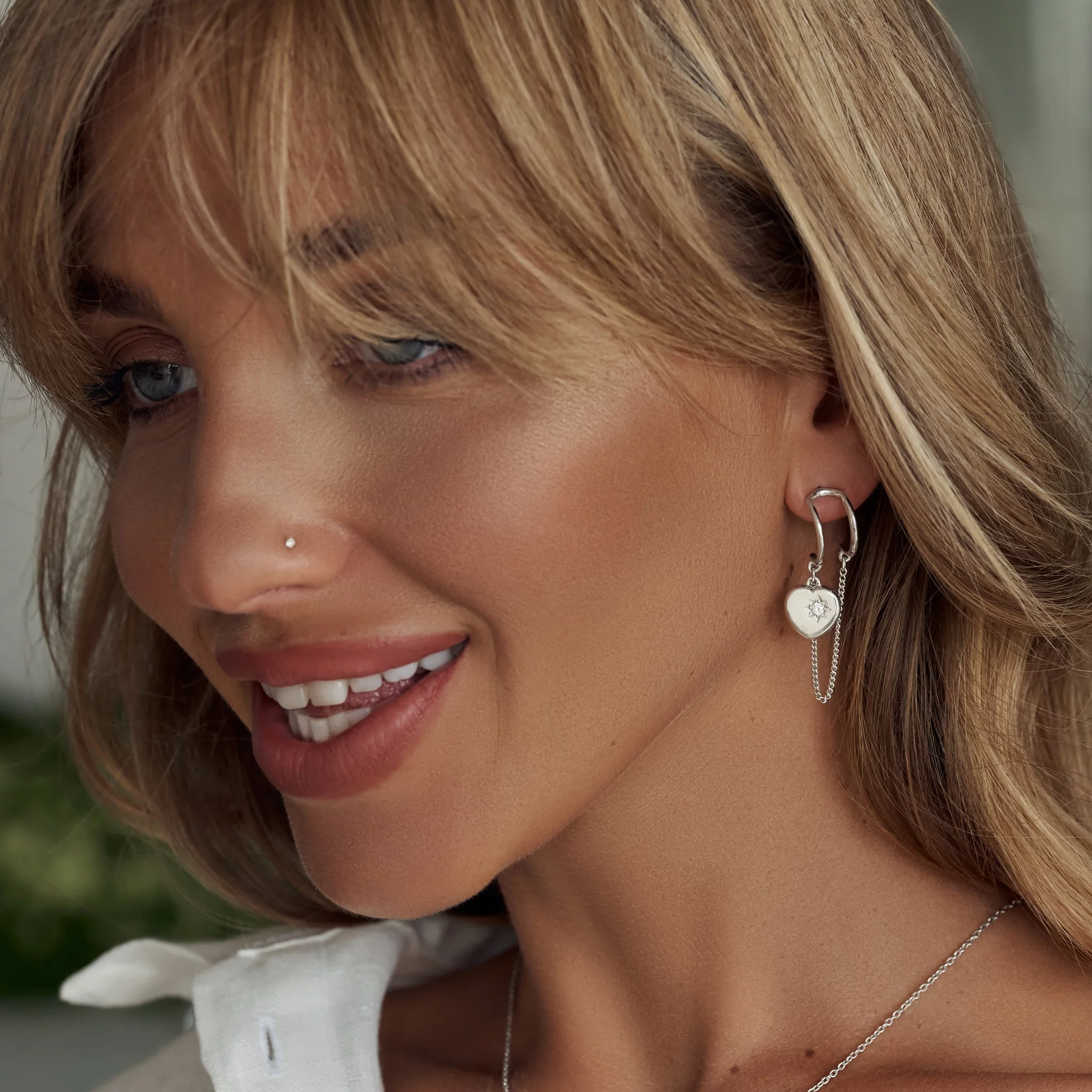 04-00-0416 Серьги с цепочкой "Зорко лишь сердце" (Ag 925)-2