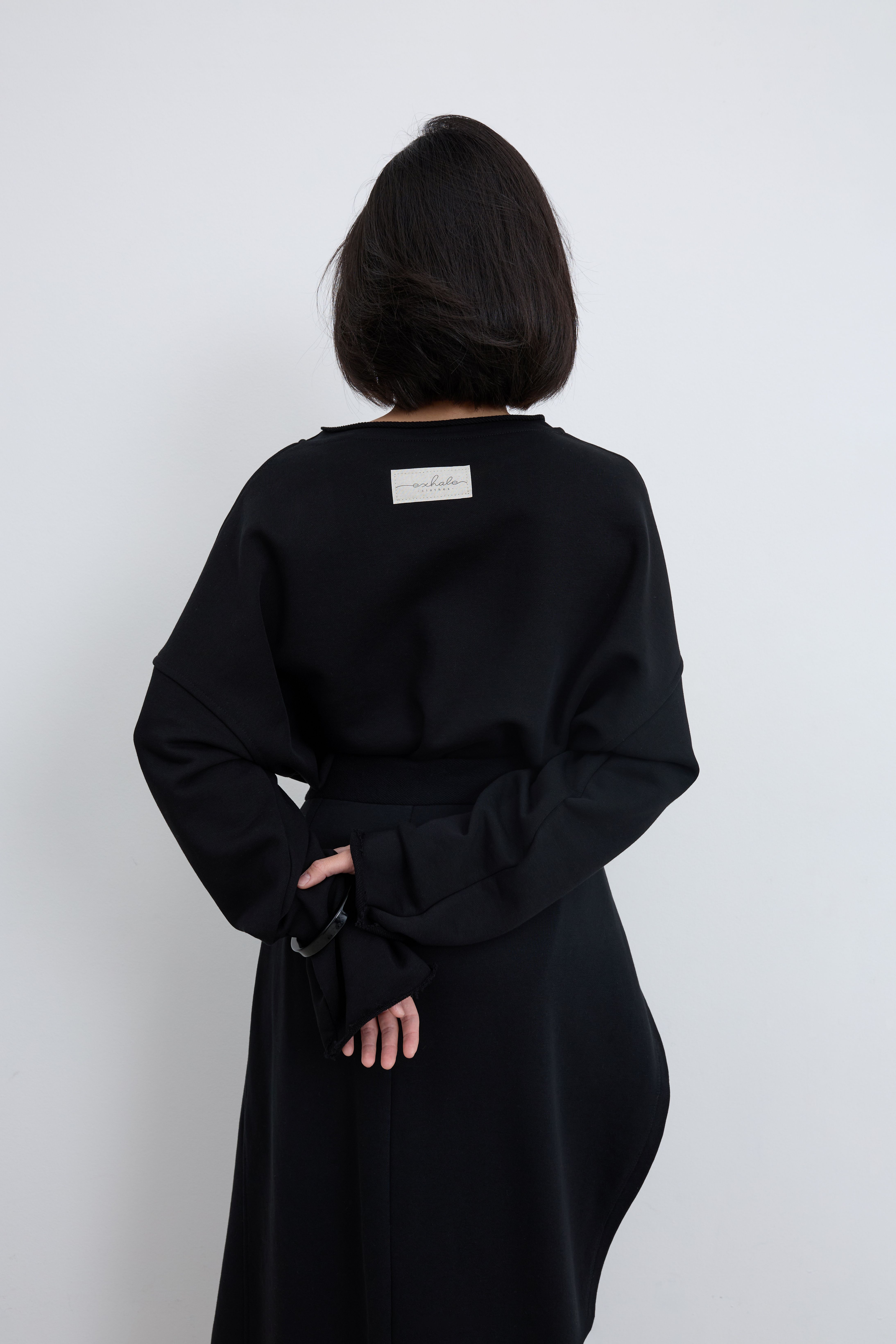 42-10-0069 Лонгслив "луны", Черный-2