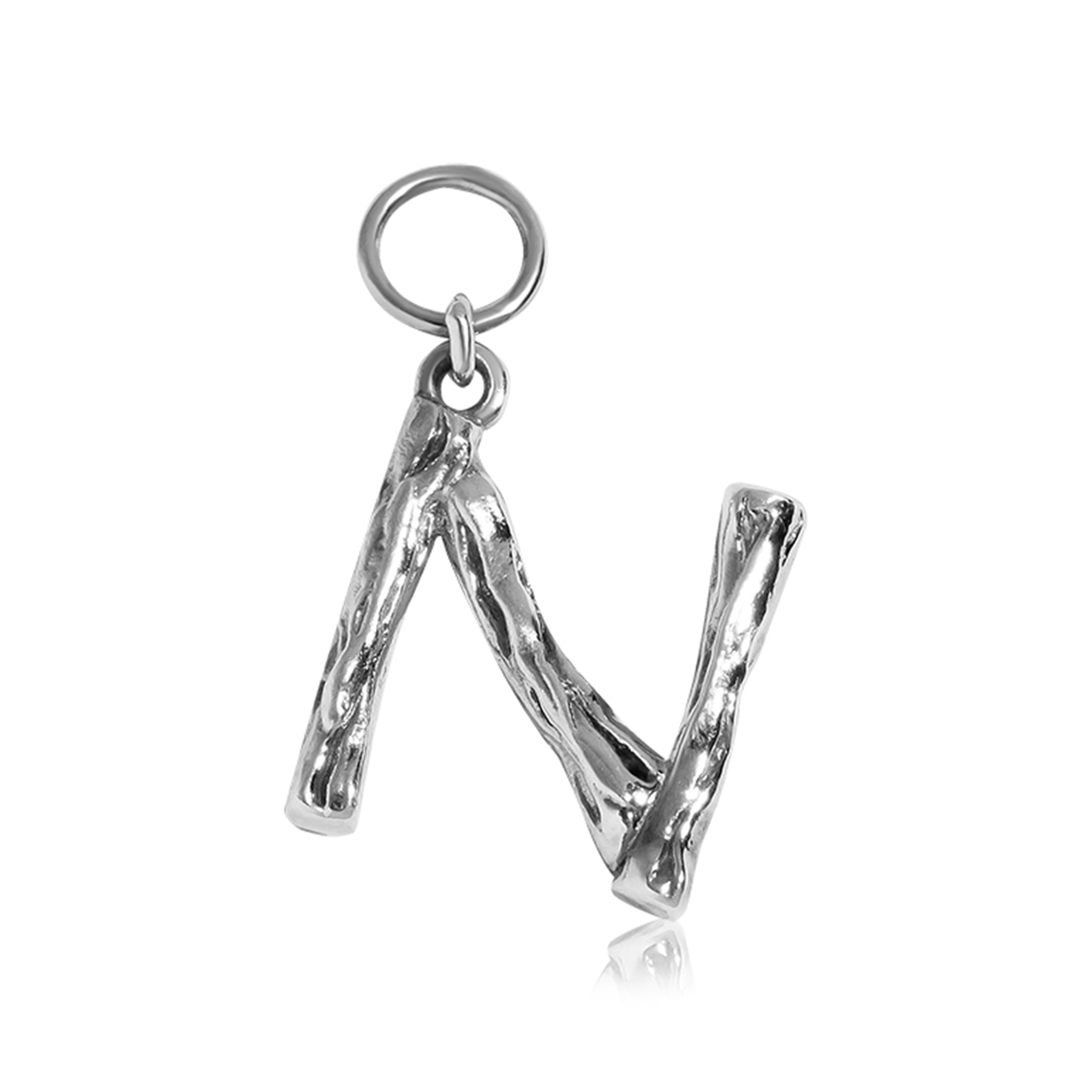 04-00-0378 Подвеска на серьгу "N" (Ag 925)-1