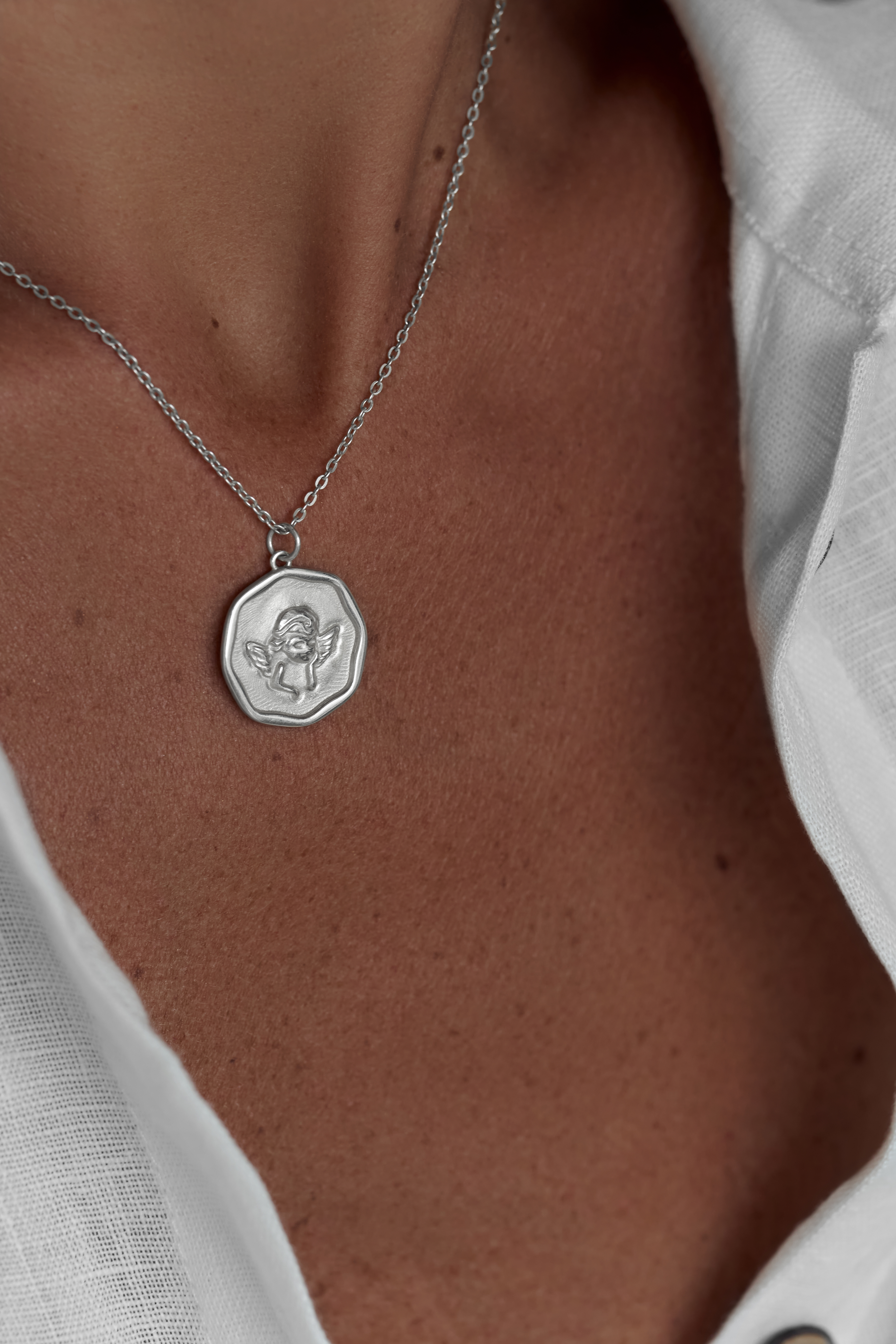 05-00-0508 Колье "My angel always with me" (Ag 925) (Ag 925)-1