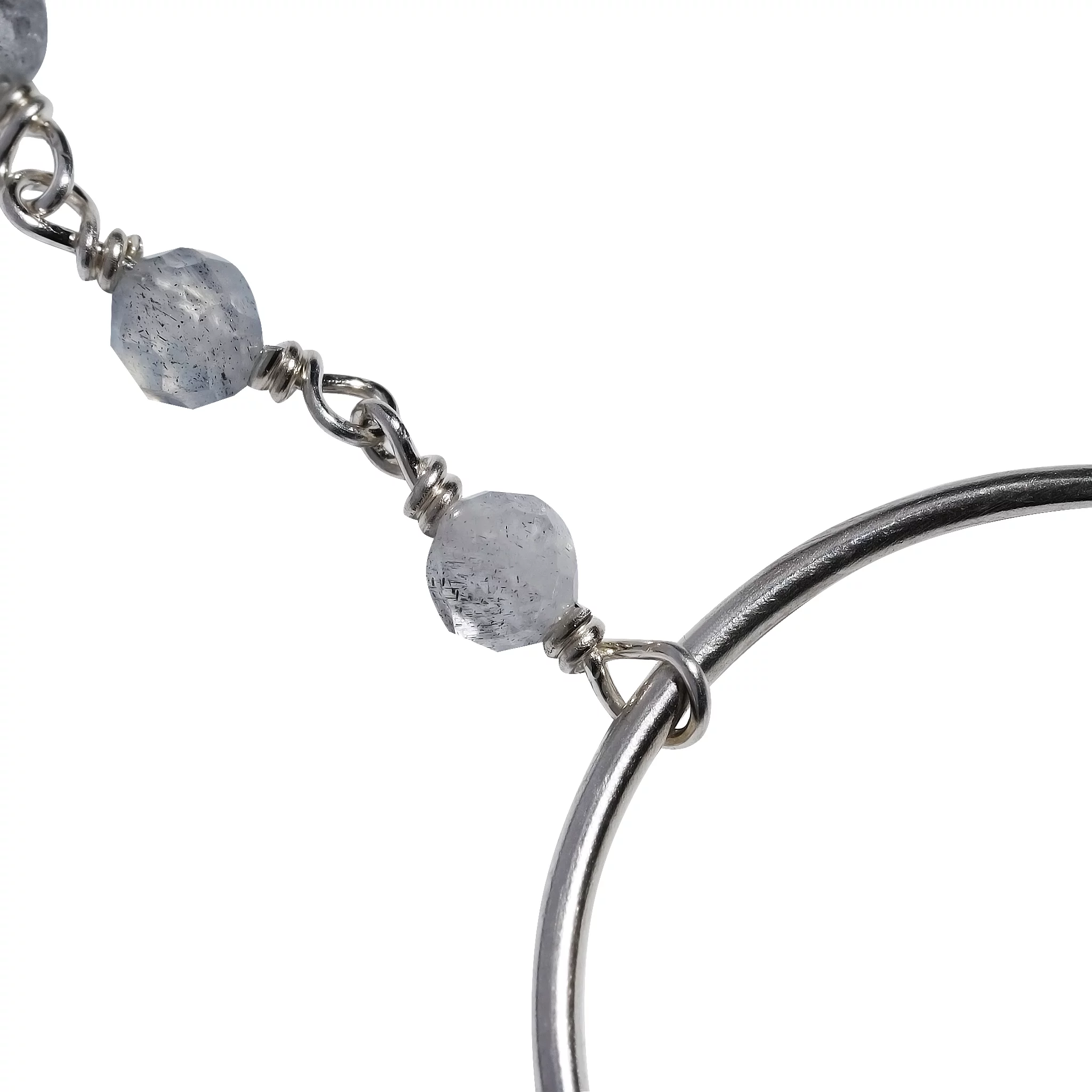 02-00-0010 Браслет бесконечность с лабрадоритом (Ag 925)-2