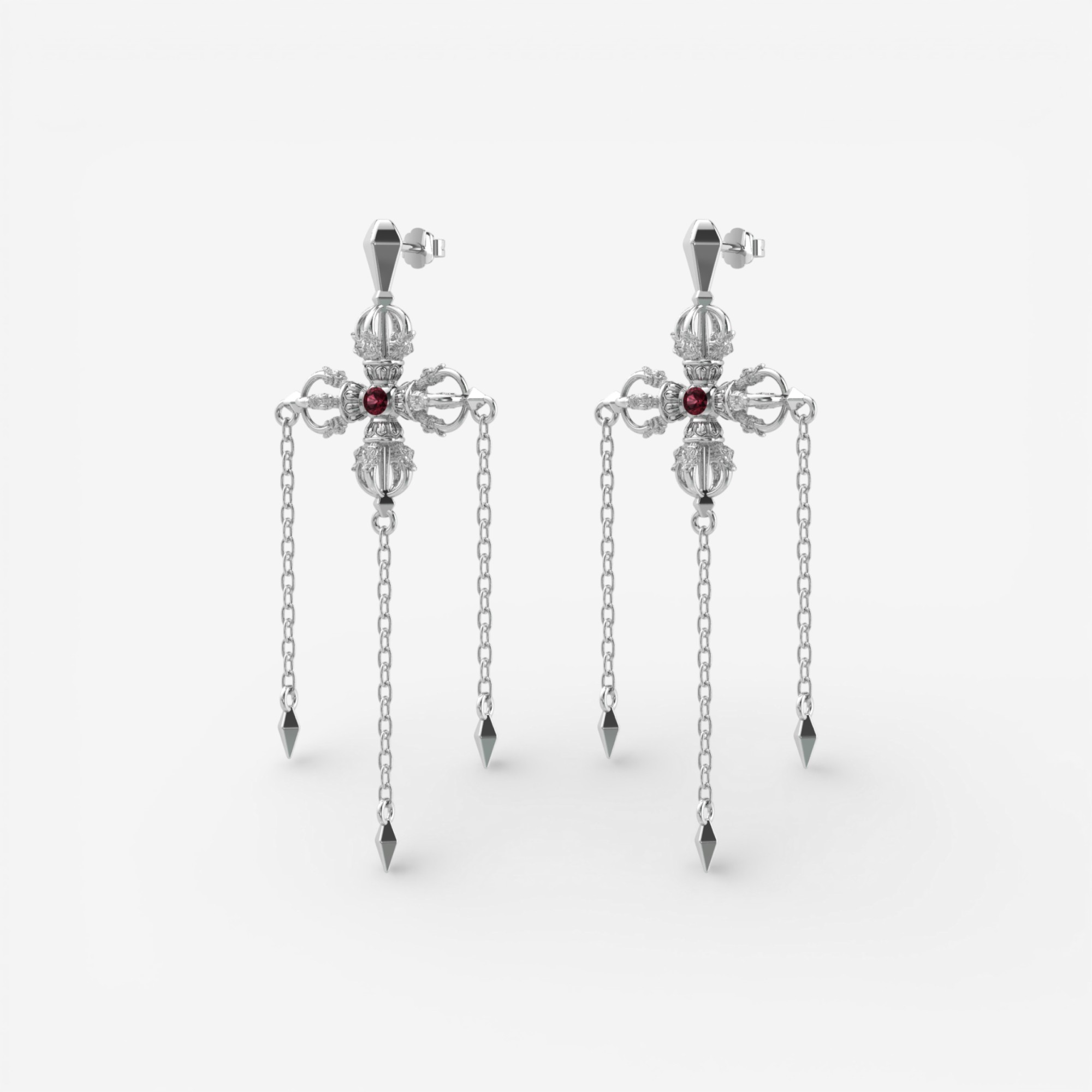 04-00-0785 Серьги Ваджра (Ag 925)-1