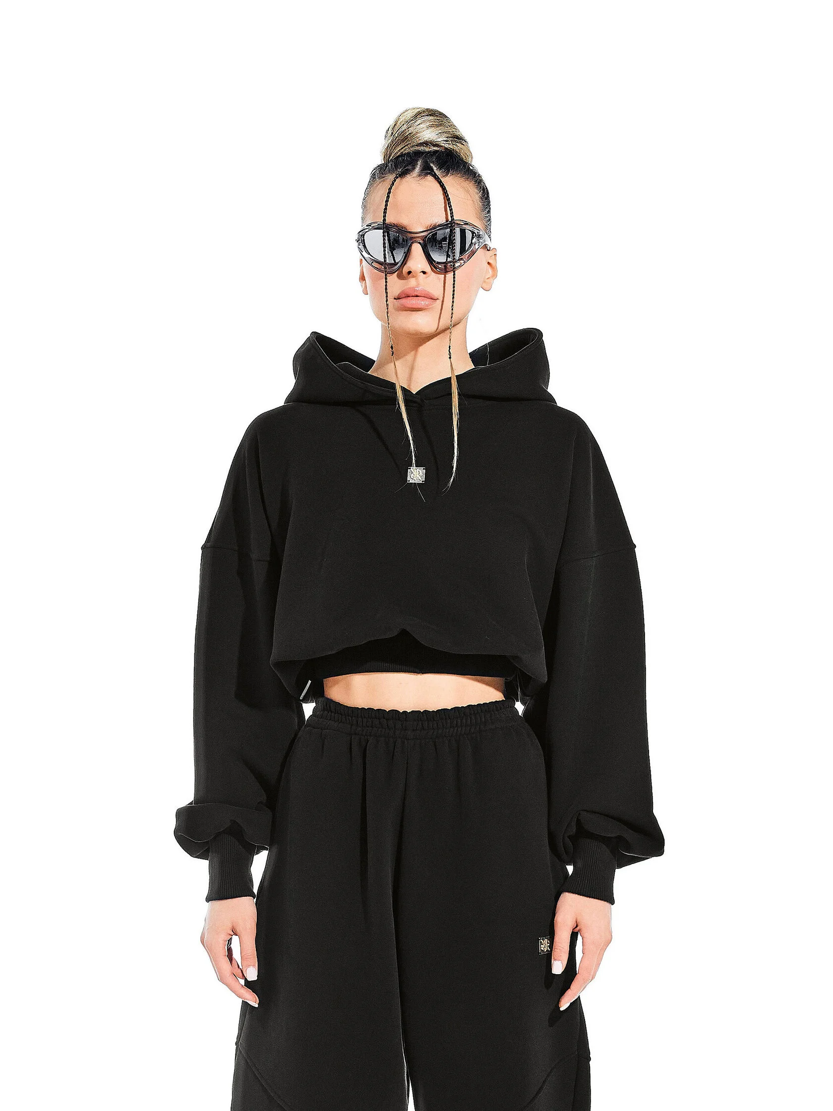 42-10-0020 Кроп-худи LIBERTY Premium Черный-1