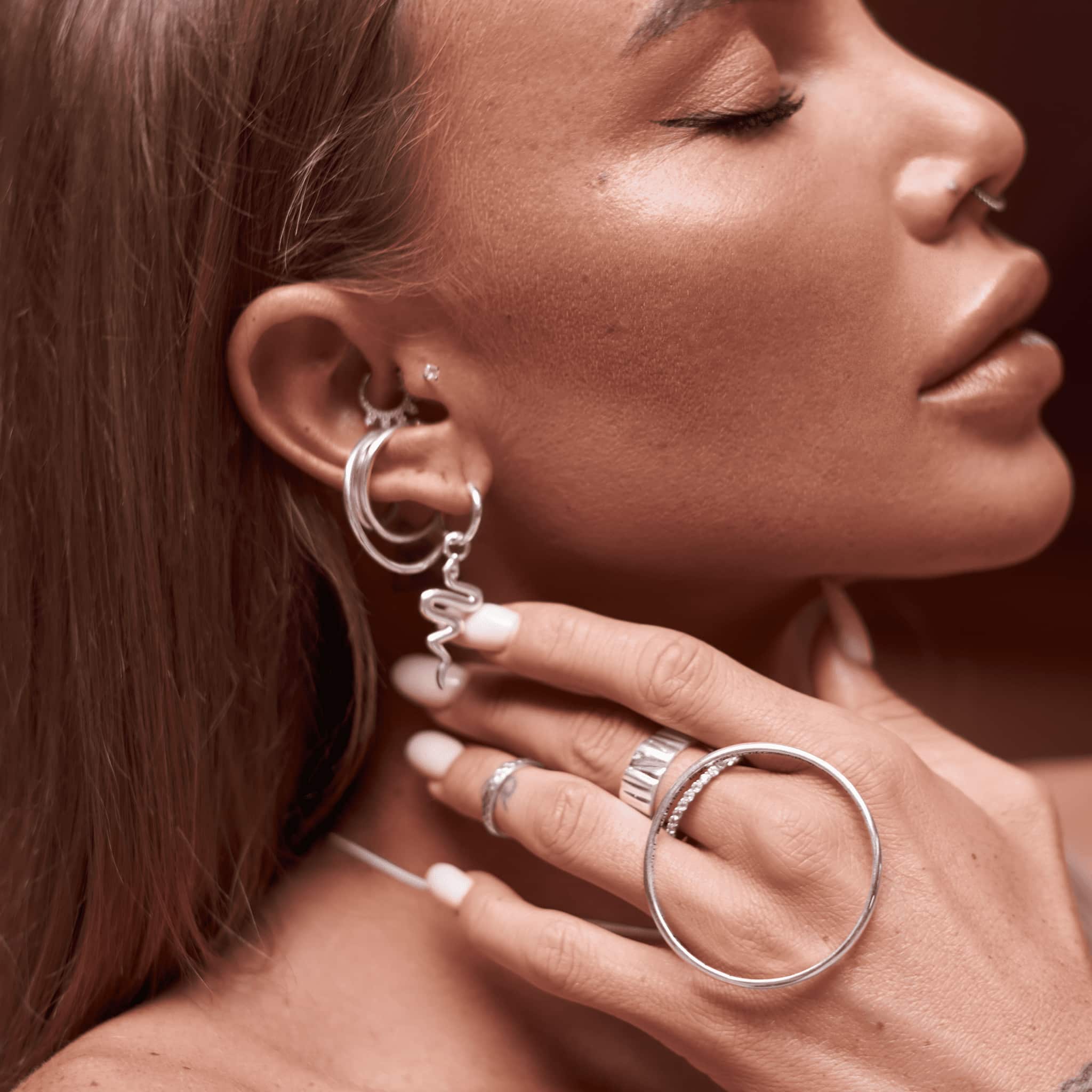 04-00-0274 Подвеска на серьгу Змея (Ag 925)-2