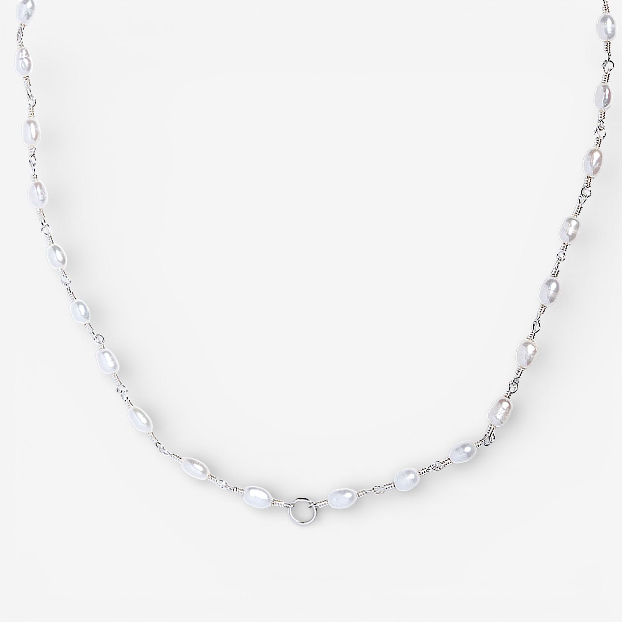 09-00-0004 Колье "Добавь смысл" с жемчугом (Ag 925)-1