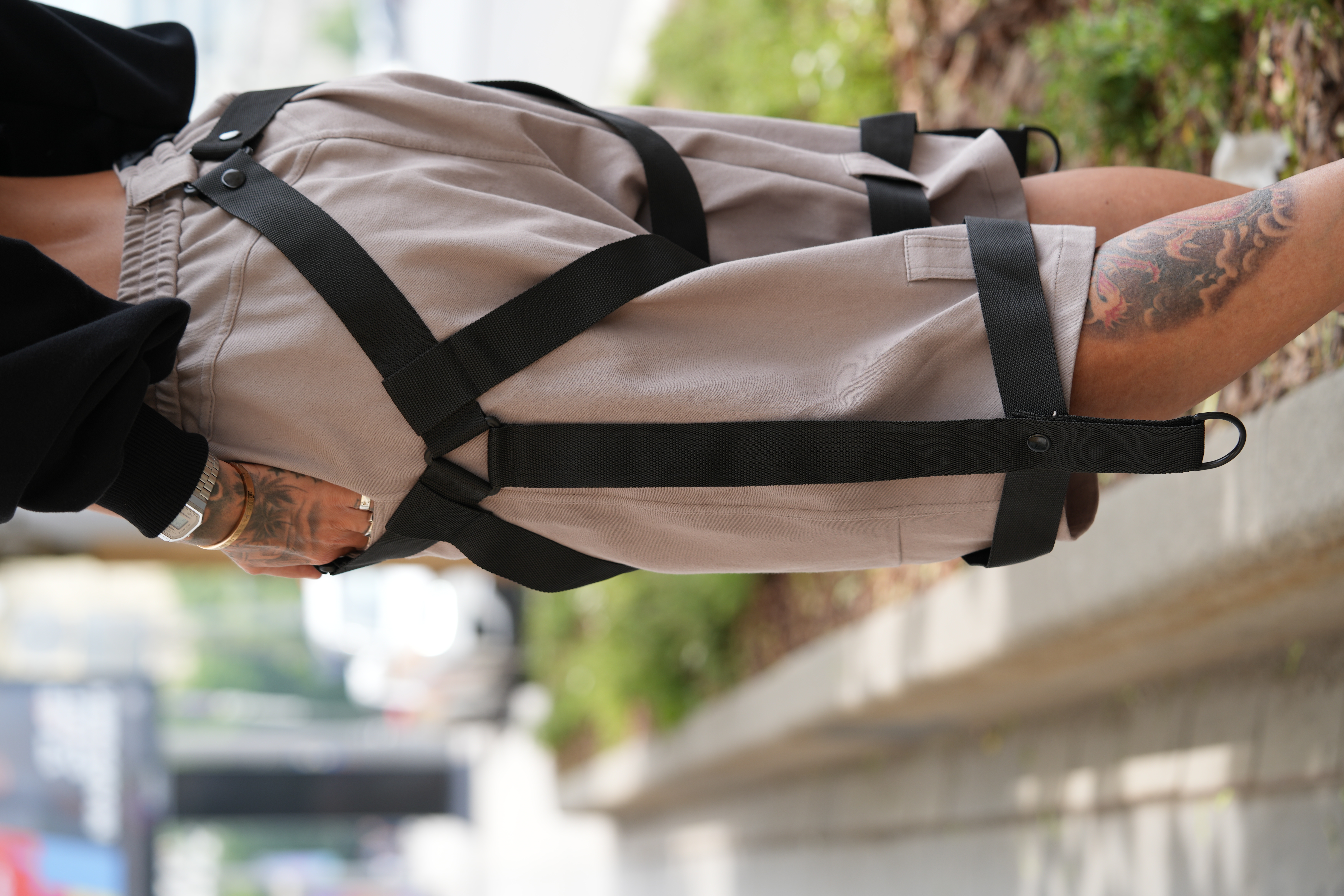 42-10-0050 Шорты BRAVE Серо-бежевый-4