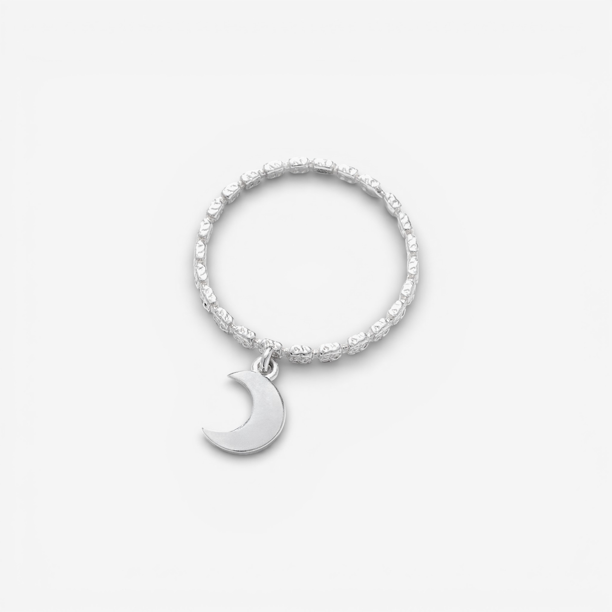 03-00-0062 Кольцо простое с подвеской "ЛУНА" (Ag 925)-1