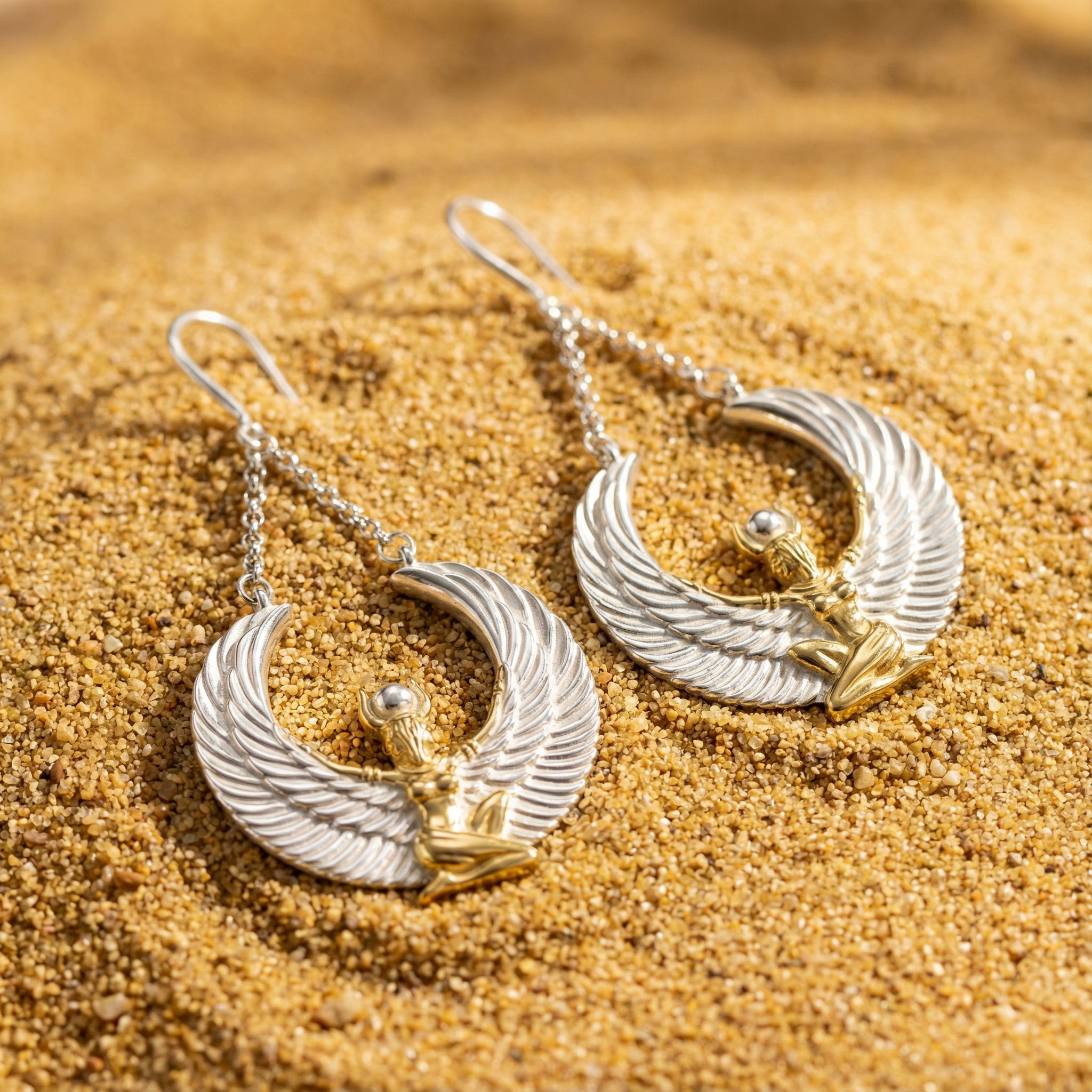 04-00-0783 Серьги Богиня Исида (Ag 925)-3