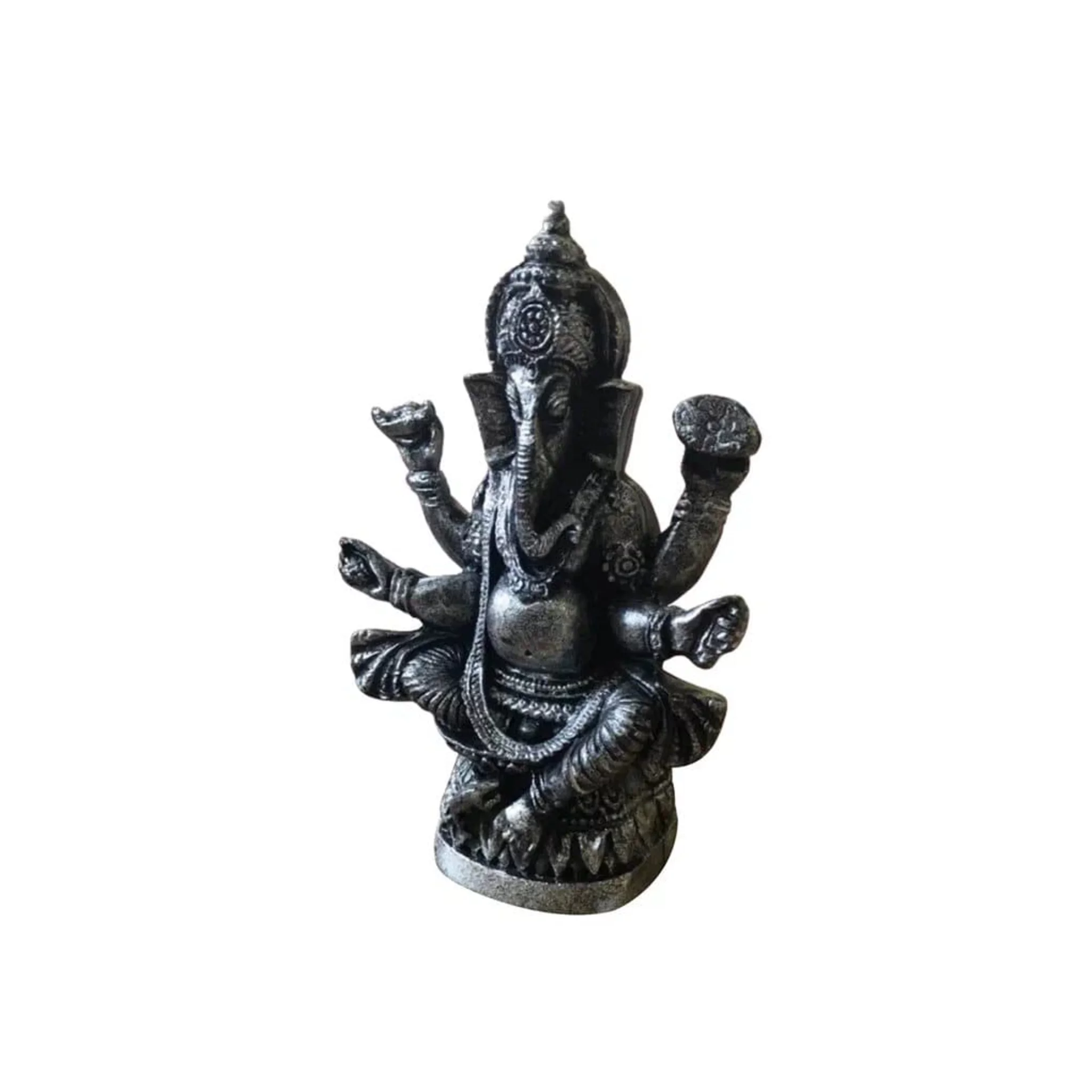 55-00-0025 Свеча Ганеша Большой (серебряный)-1