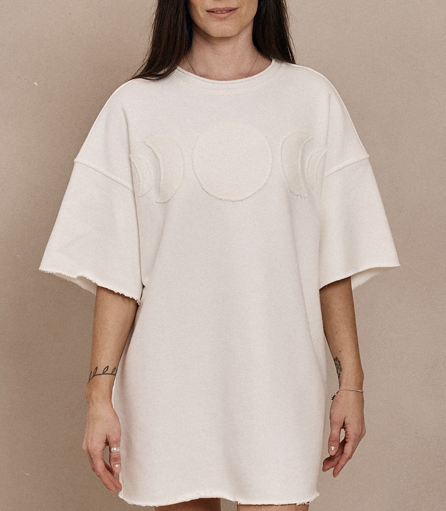 42-10-0063 Футболка "луны", молочный-1