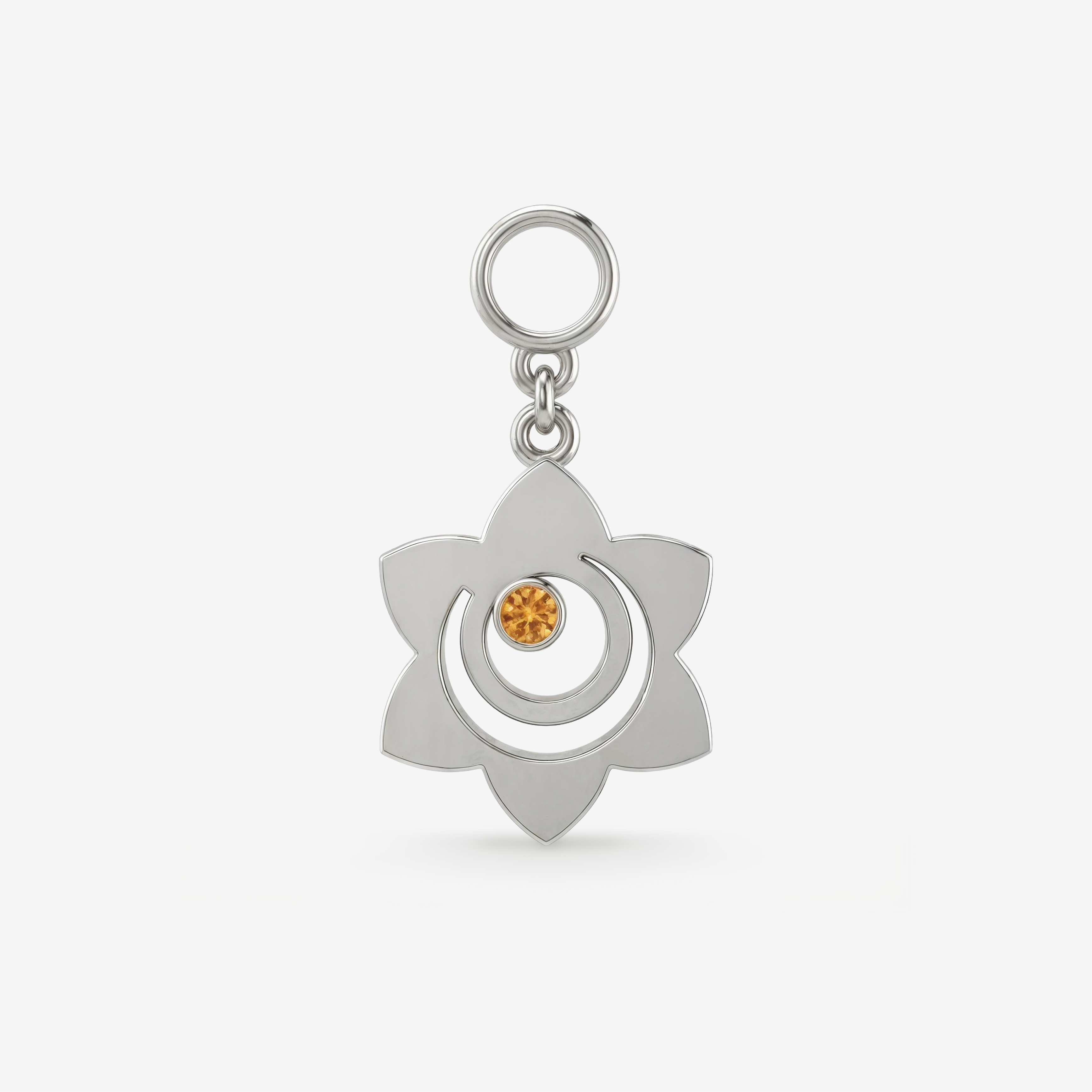 09-00-0057 Подвеска на серьгу с чакрой «Свадхистана» (Ag 925)-1