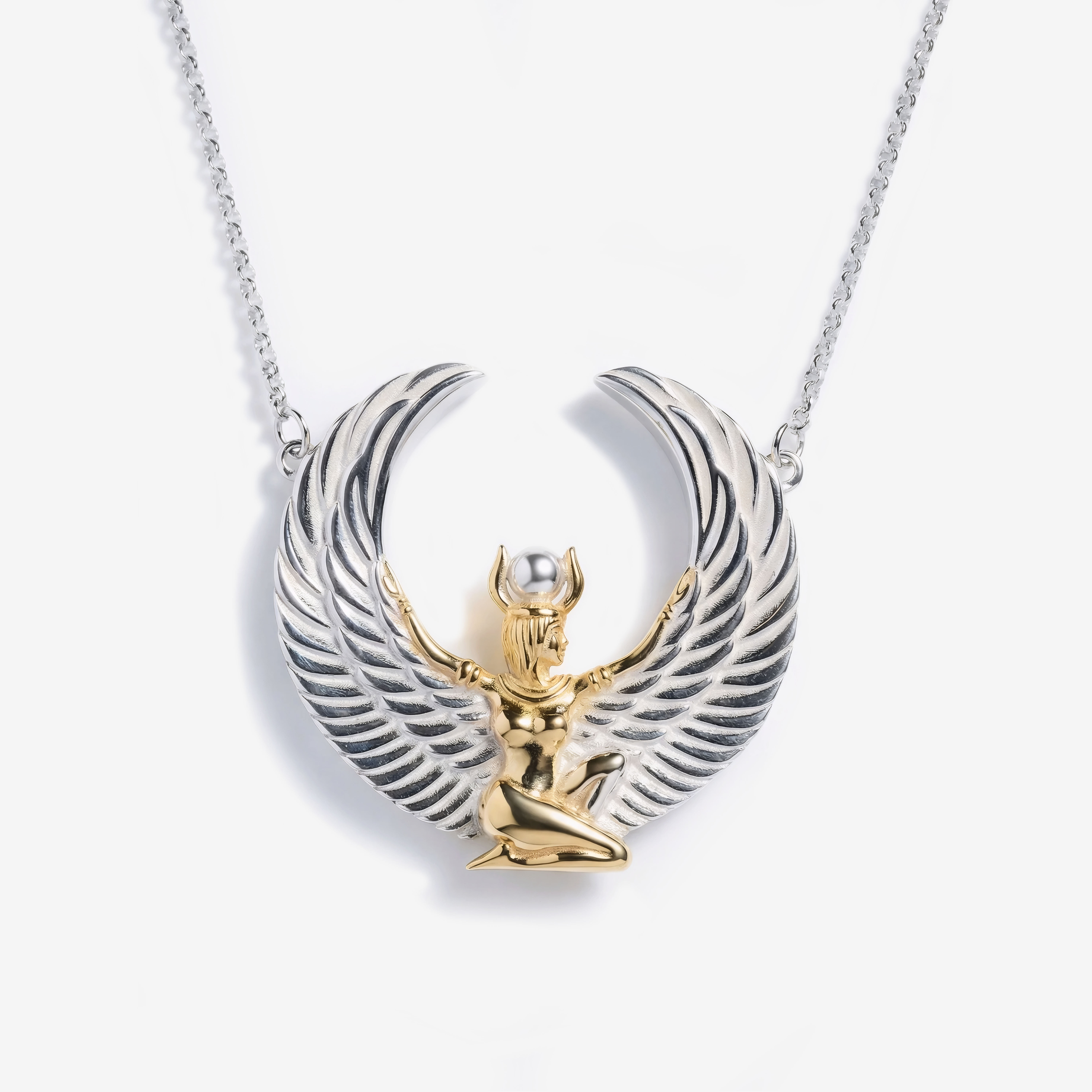 09-00-0038 Колье Богиня Исида (Ag 925)-1