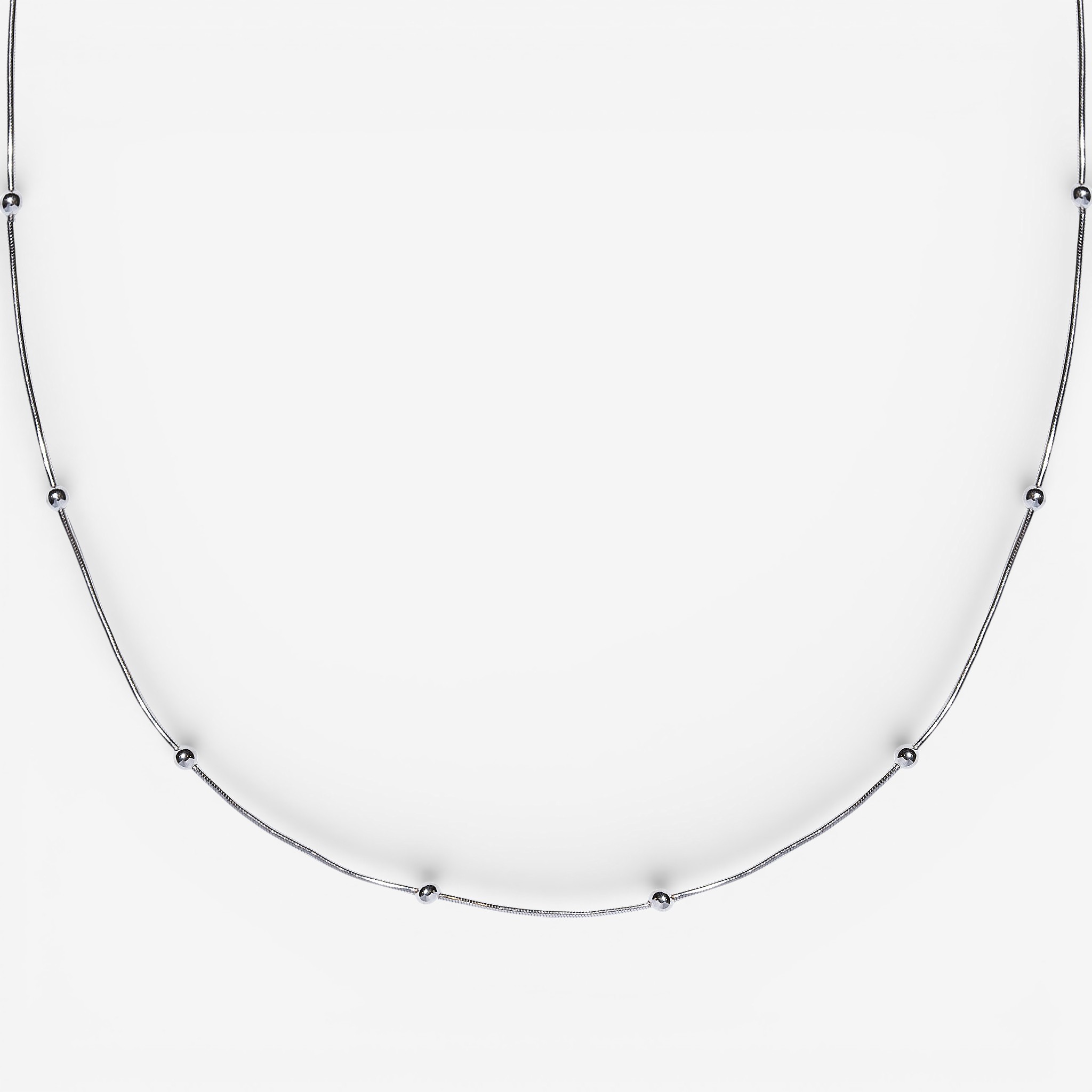 09-00-0013 Цепочка Snake balls (Ag 925)-1