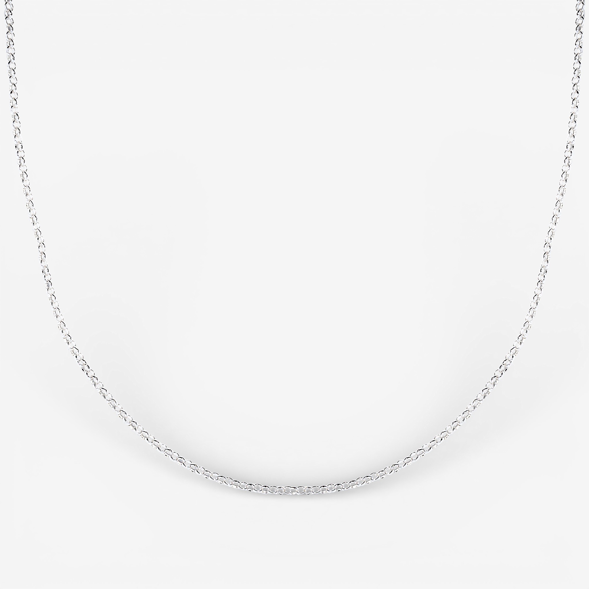 09-00-0760 Колье плетения Ролло (60см) (Ag 925)-1