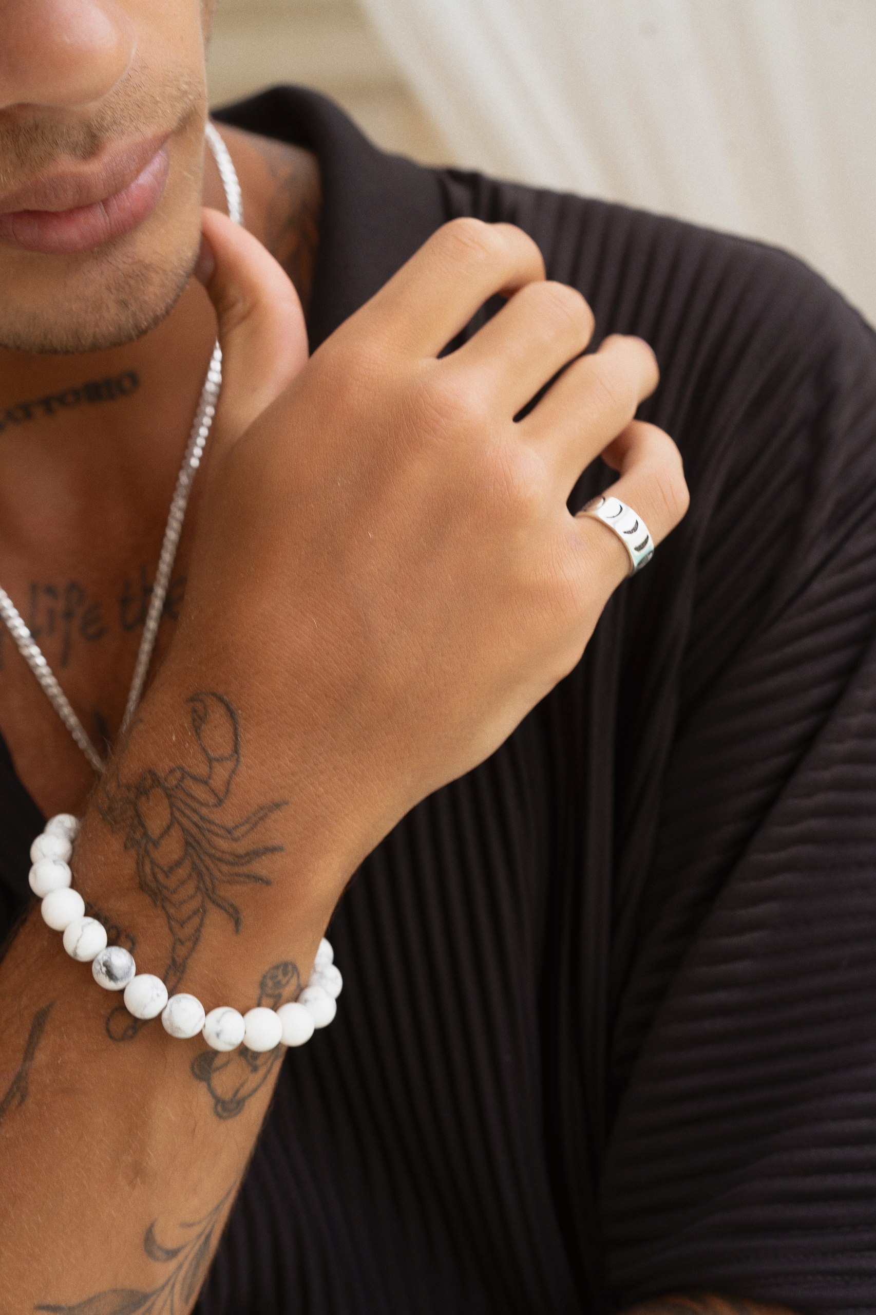 03-00-0084 Кольцо с фазами Луны (мужское) (Ag 925)-1