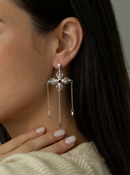 04-00-0785 Серьги Ваджра (Ag 925)