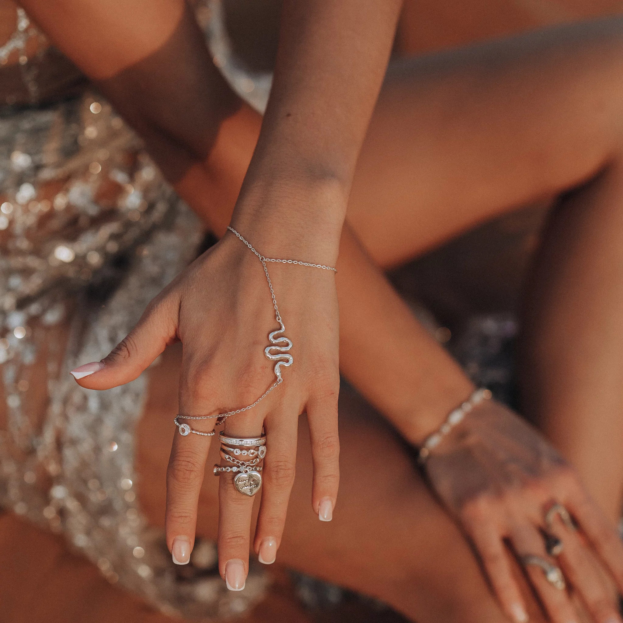 02-00-0502 Слейв-браслет со змеей (Ag 925)-4