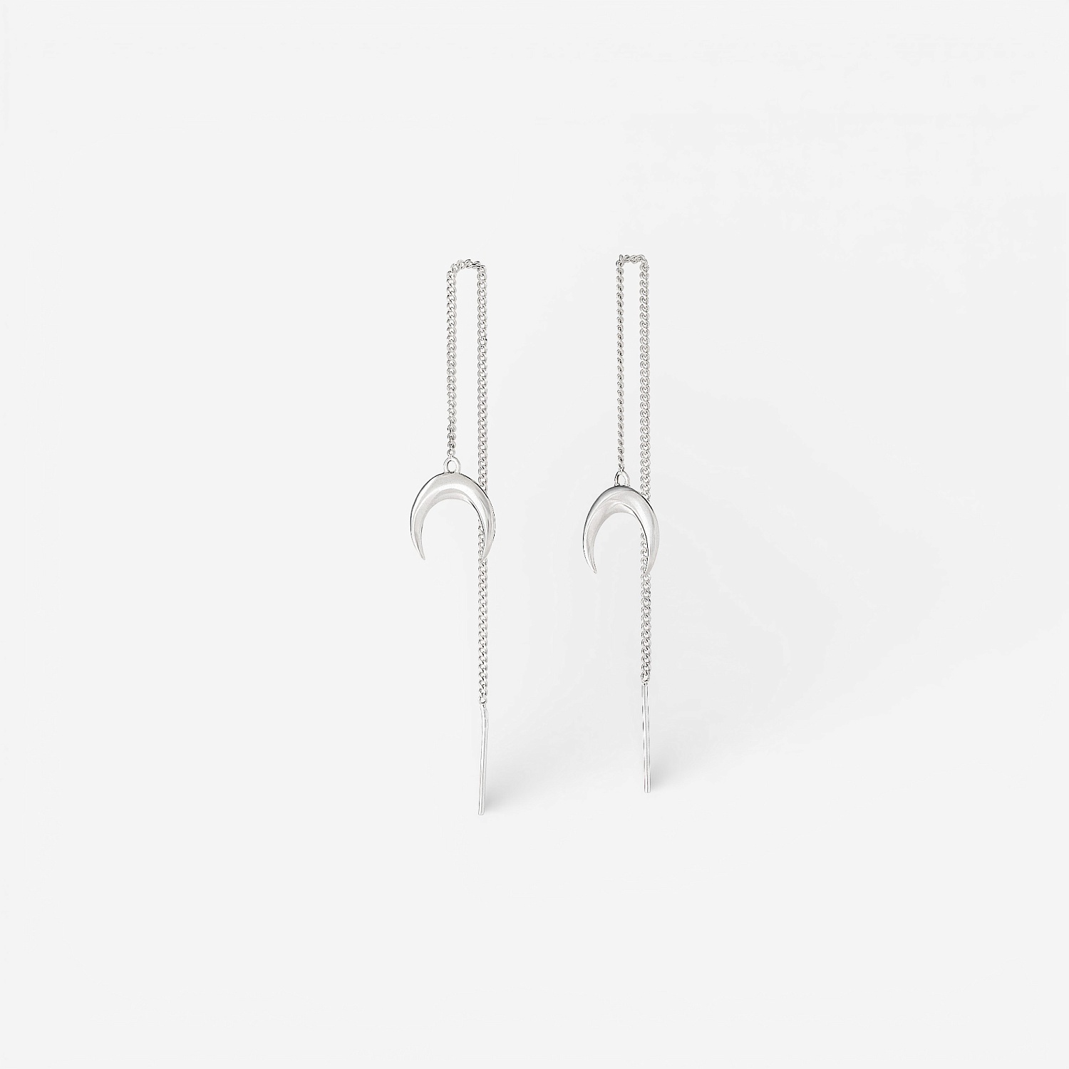 04-00-0330 Серьги-подвески с Луной (Ag 925)-1