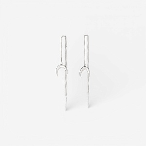 04-00-0330 Серьги-подвески с Луной (Ag 925)-1