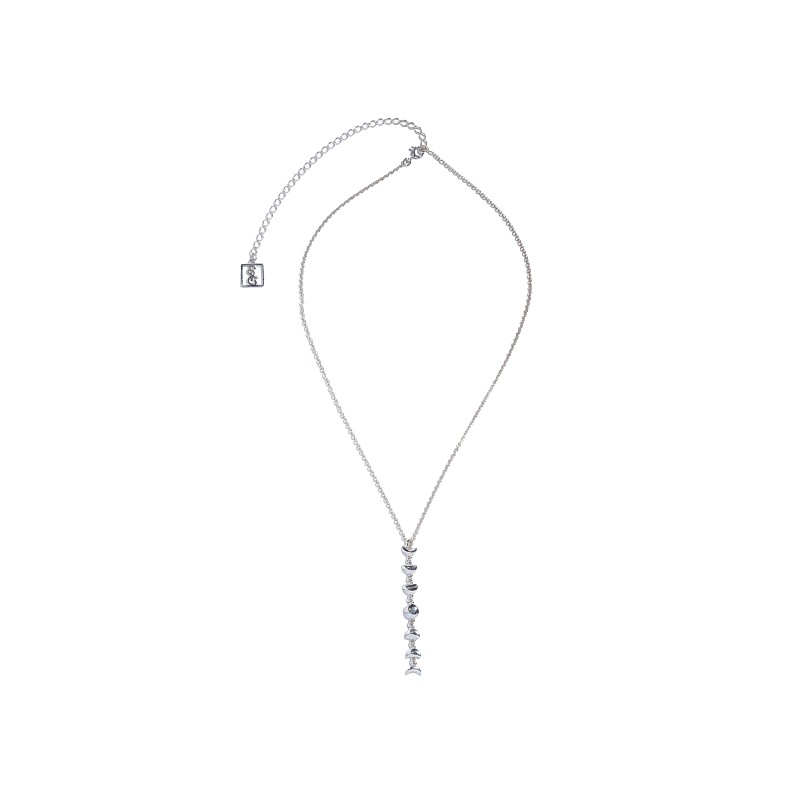 01-00-0366 Колье Фазы луны (Ag 925)