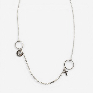 09-00-0109 Колье с крестом (с удлинением) (Ag 925)-1