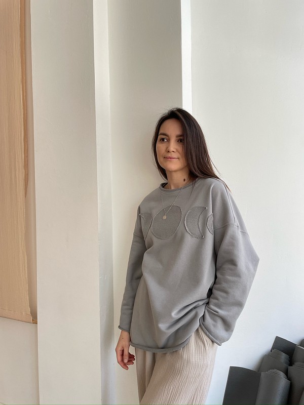 42-10-0066 Лонгслив "луны", лунный