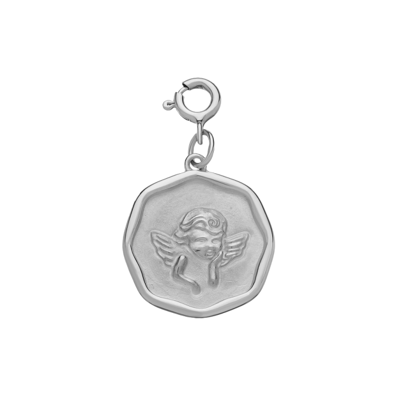 01-00-0659 Подвеска "My angel always with me" на карабине (Ag 925)