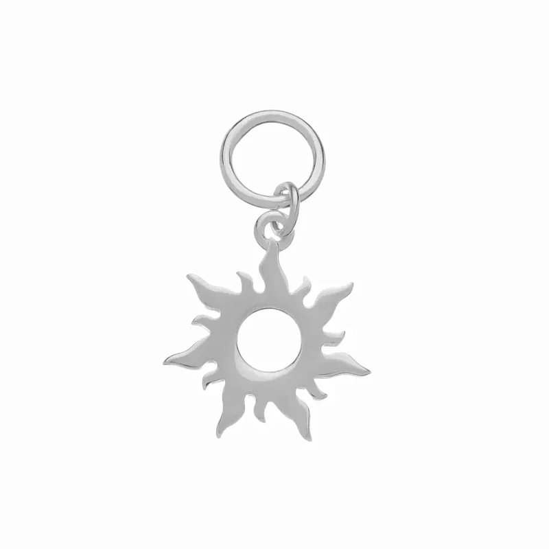 04-00-0465 Подвеска на серьгу Солнце в серебре (Ag 925)