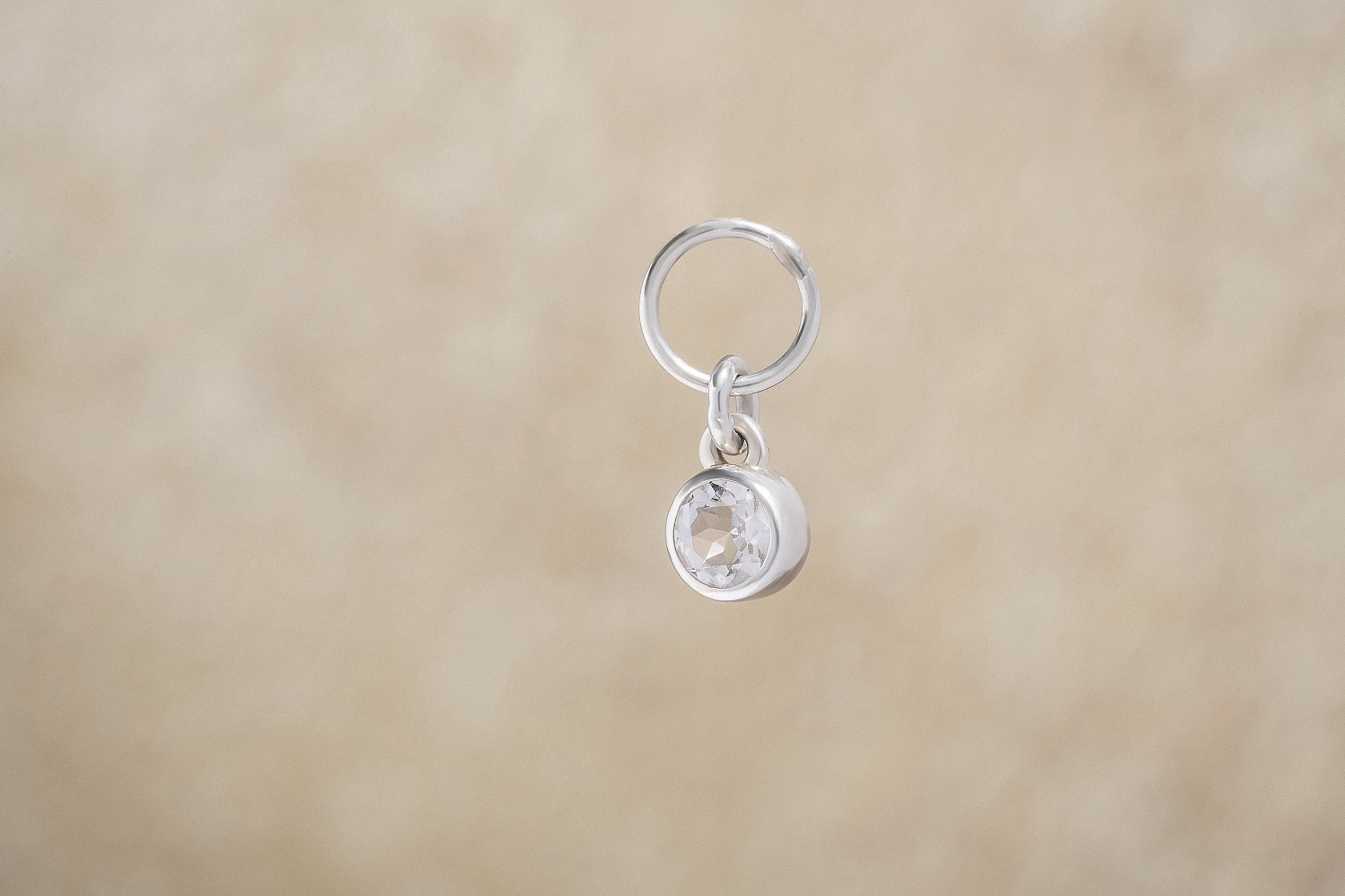 04-00-0270 Подвеска на серьгу белый топаз (Ag 925)-1