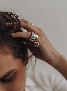 03-00-0587 Кольцо-механизм с фазами луны и дорожками цирконов (Ag 925)-4