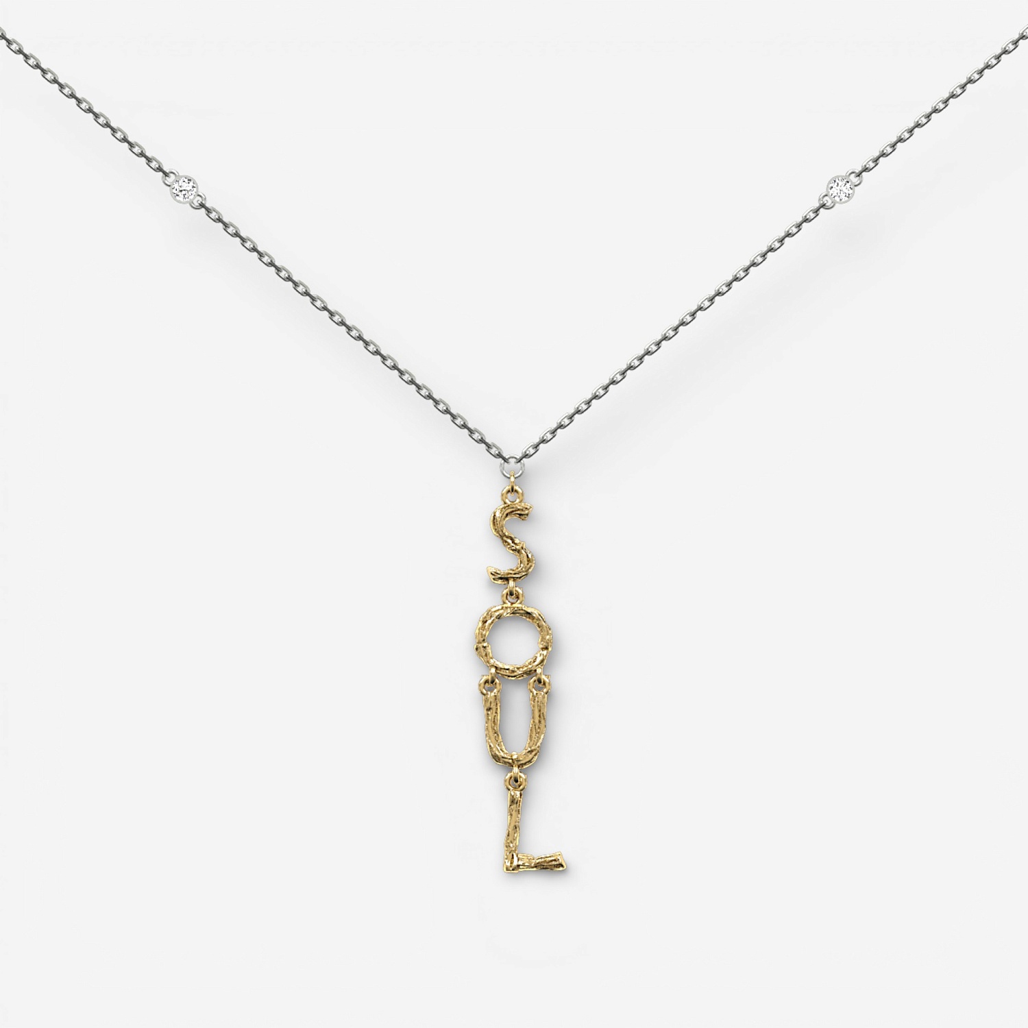 09-00-0169 Галстук Soul с позолотой и топазами (Ag 925)-1