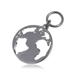 04-00-0737 Подвеска на серьгу "Гражданин мира" (Ag 925)-1