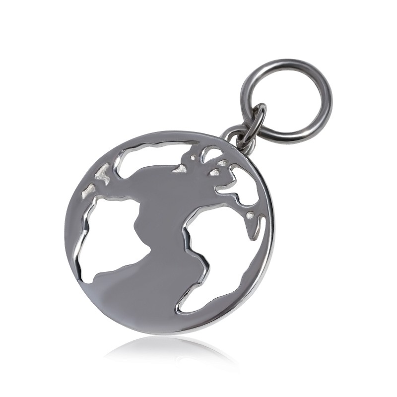 04-00-0277 Подвеска на серьгу Глобус (Ag 925)