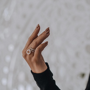 03-00-0575 Кольцо с медальоном "Luck" (Ag 925)-3