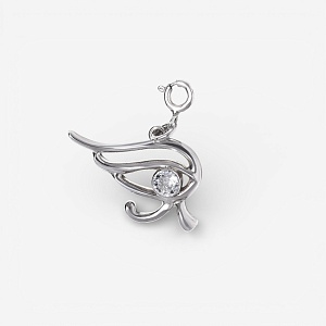 01-00-0682 Подвеска "Глаз Гора" на карабине (Ag 925)-1