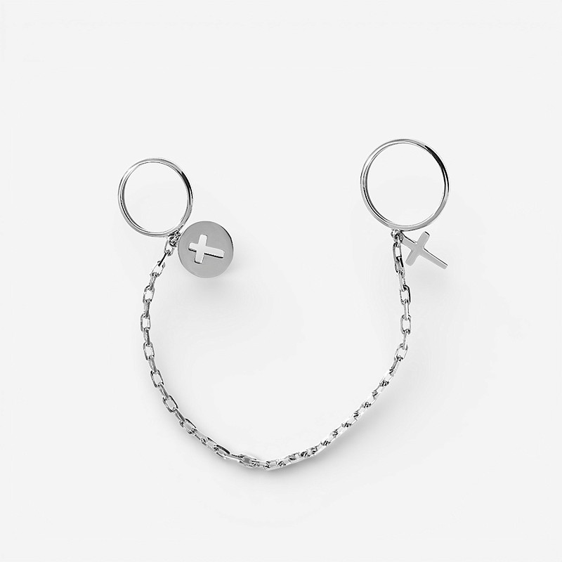 03-00-0526 Кольцо Rock it Крест+Крест в круге (Ag 925)