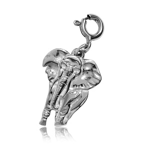 01-00-0723 Подвеска Слон (на карабине) (Ag 925)-1