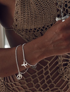 02-00-0141 Браслет с самолётом (Ag 925)-5